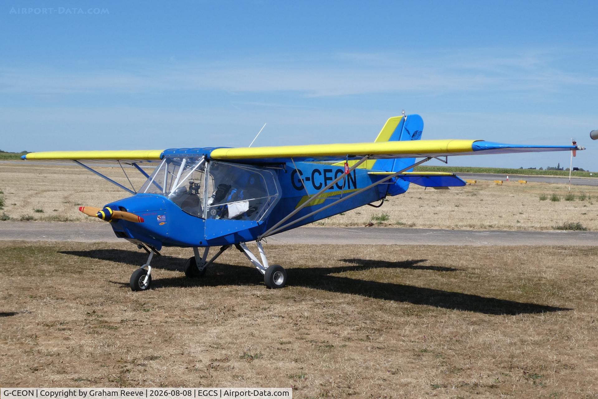 Aircraft G-CEON, Raj Hamsa XAir Hawk, c/n 00, Parked at Sturgate., at EGCS, photo by Graham Reeve