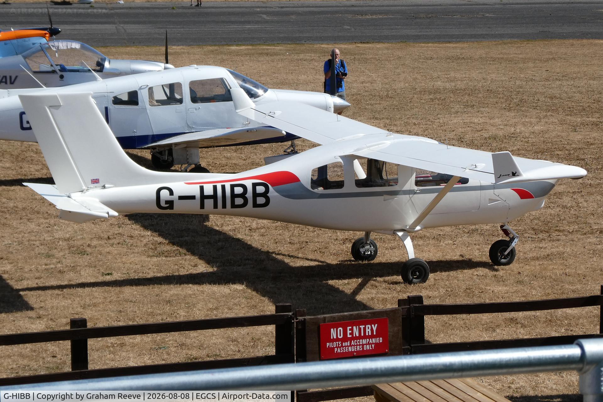 Aircraft G-HIBB, 2020 Jabiru J430, c/n PFA 336-14694, Parked at Sturgate., at EGCS, photo by Graham Reeve