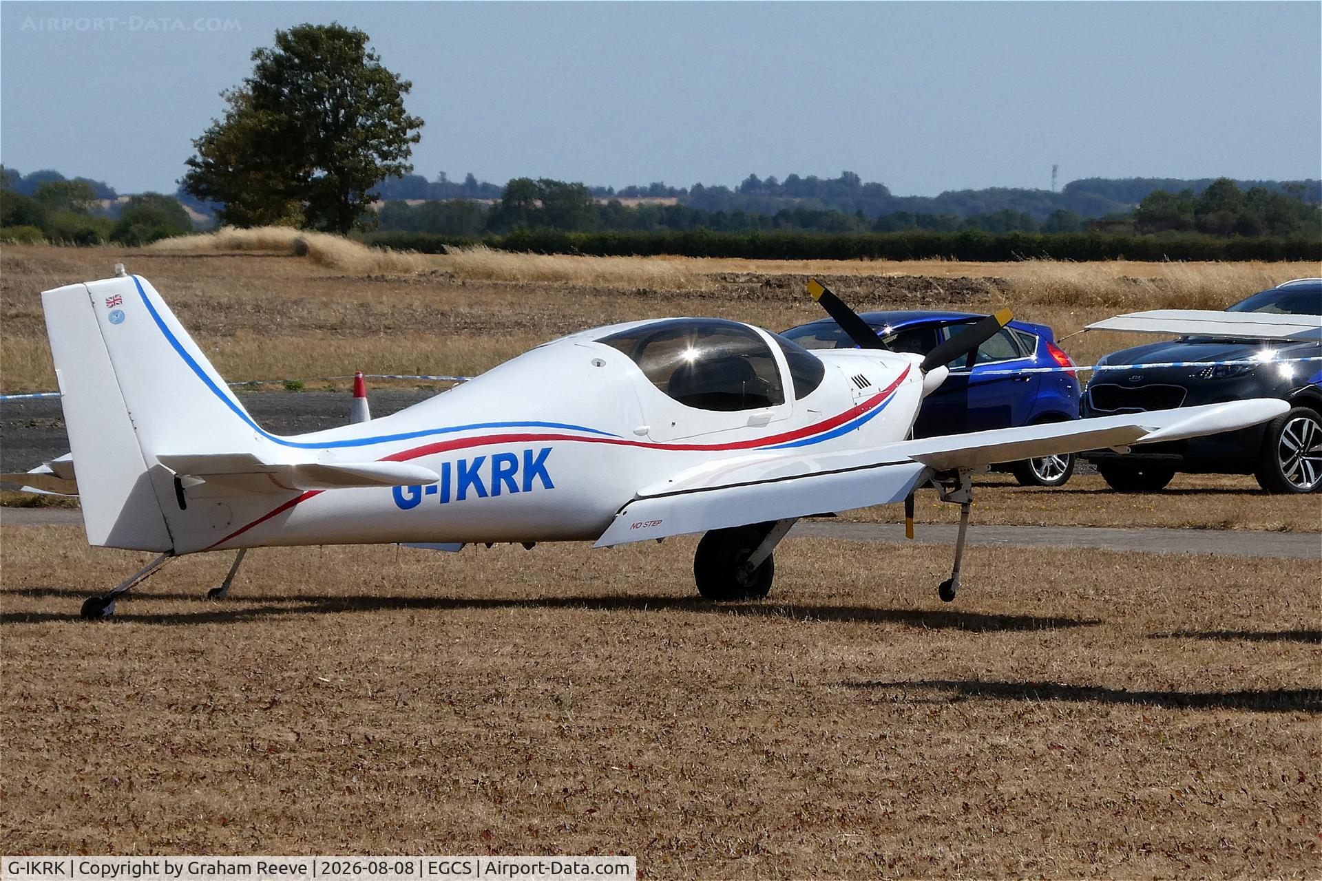 Aircraft G-IKRK, 2002 Europa XS Monowheel, c/n PFA 247-12903, Parked at Sturgate., at EGCS, photo by Graham Reeve