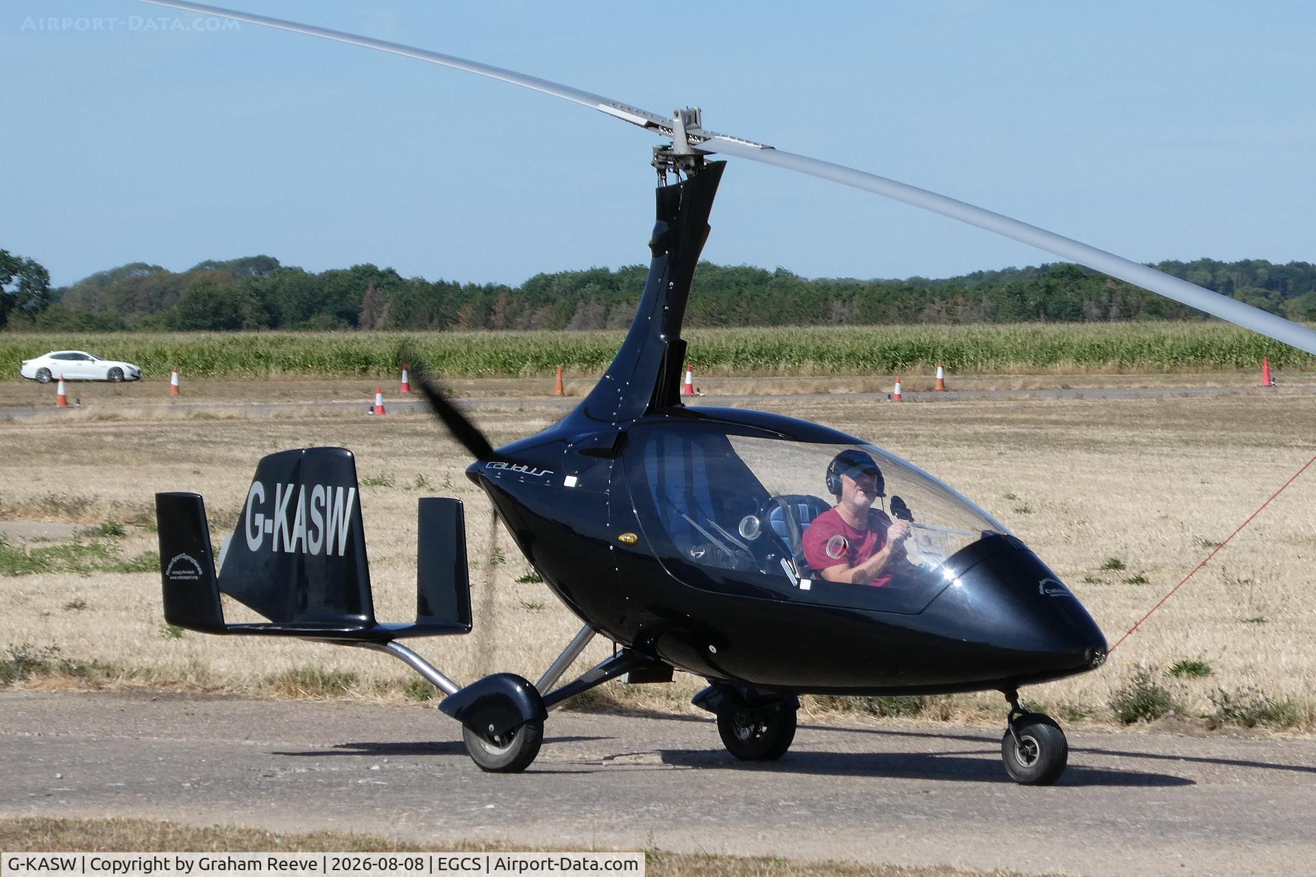 Aircraft G-KASW, 2010 Rotorsport UK Calidus, c/n RSUK/CALS/006, On the ground at Sturgate., at EGCS, photo by Graham Reeve