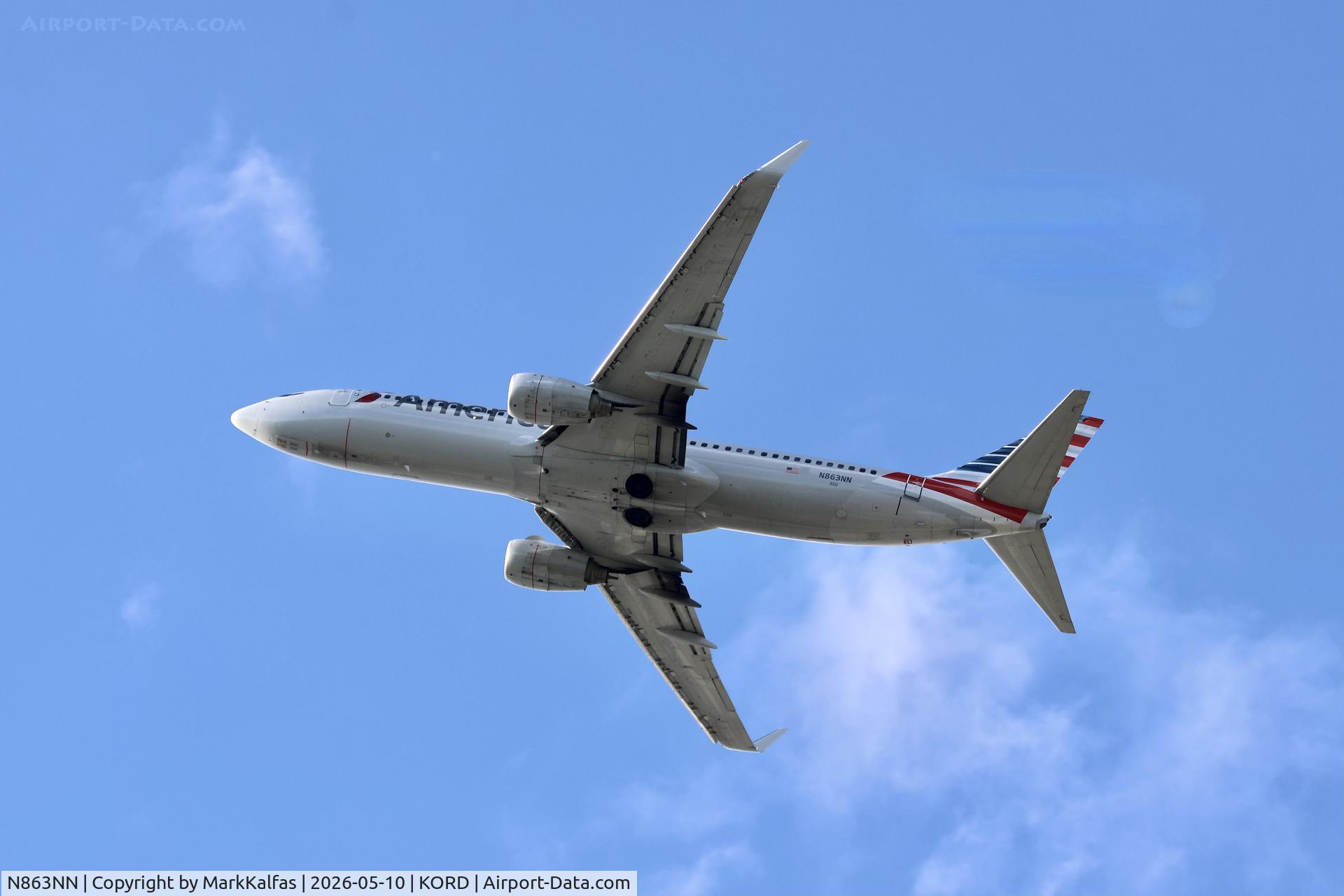 Aircraft N863NN, 2010 Boeing 737-823, c/n 30903 l/n 3481, B738 American Boeing 737-823 N863NN departing 28R KORD, at KORD, photo by MarkKalfas