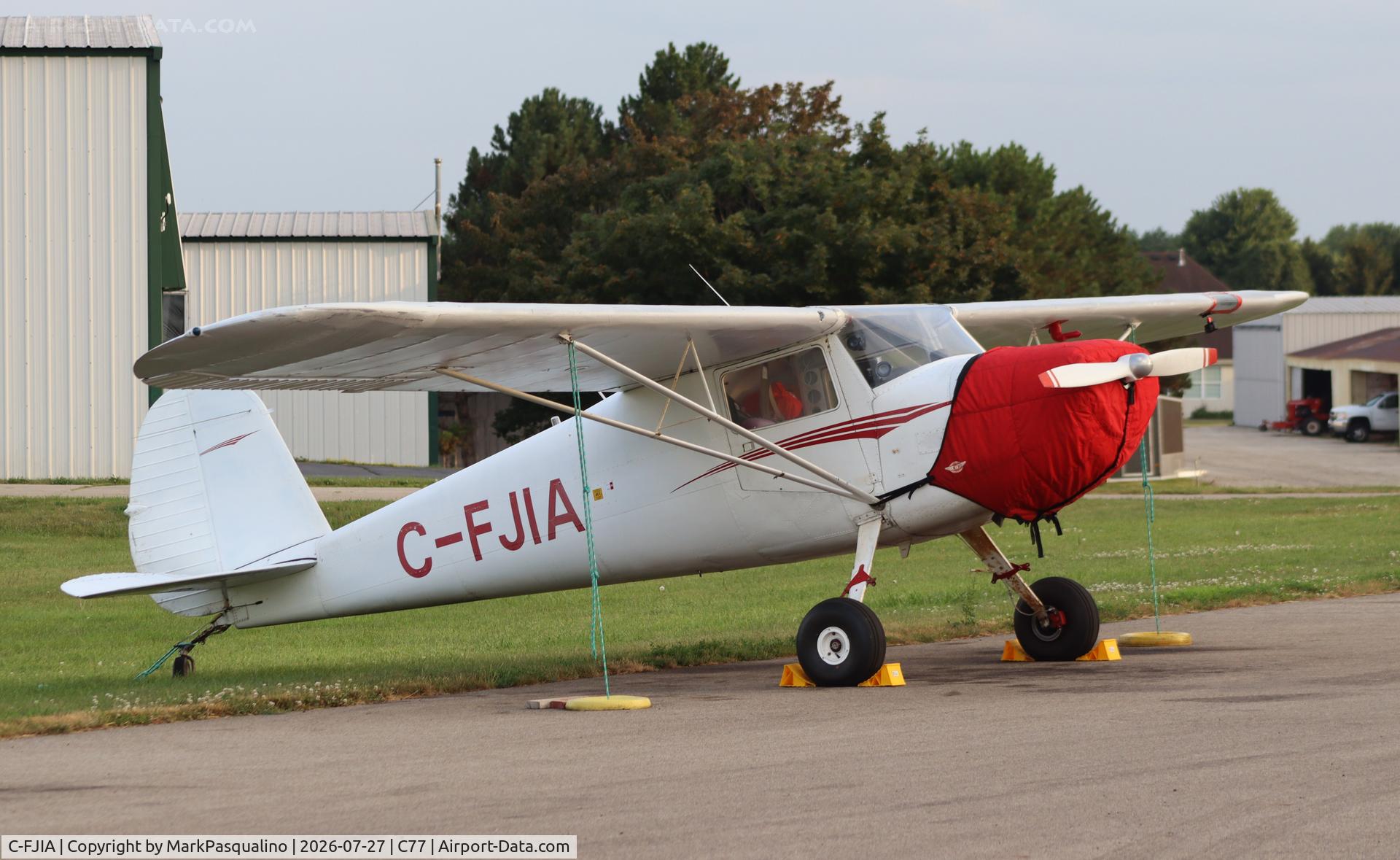 Aircraft C-FJIA, 1947 Cessna 120, c/n 13097, Cessna 120, at C77, photo by MarkPasqualino