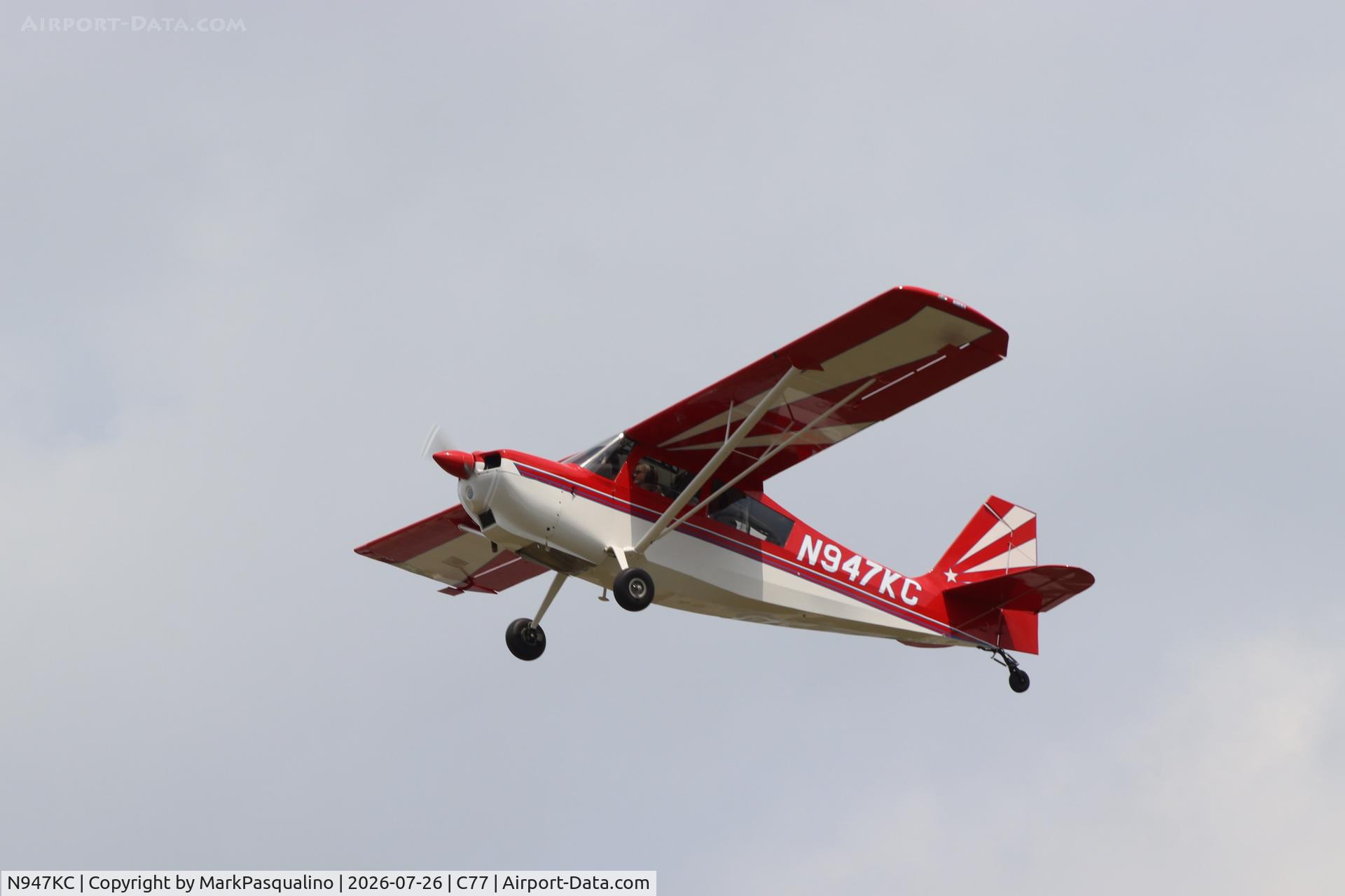 Aircraft N947KC, 2018 American Champion 7ECA Citabria, c/n 1412-2018, American Champion 7ECA, at C77, photo by MarkPasqualino