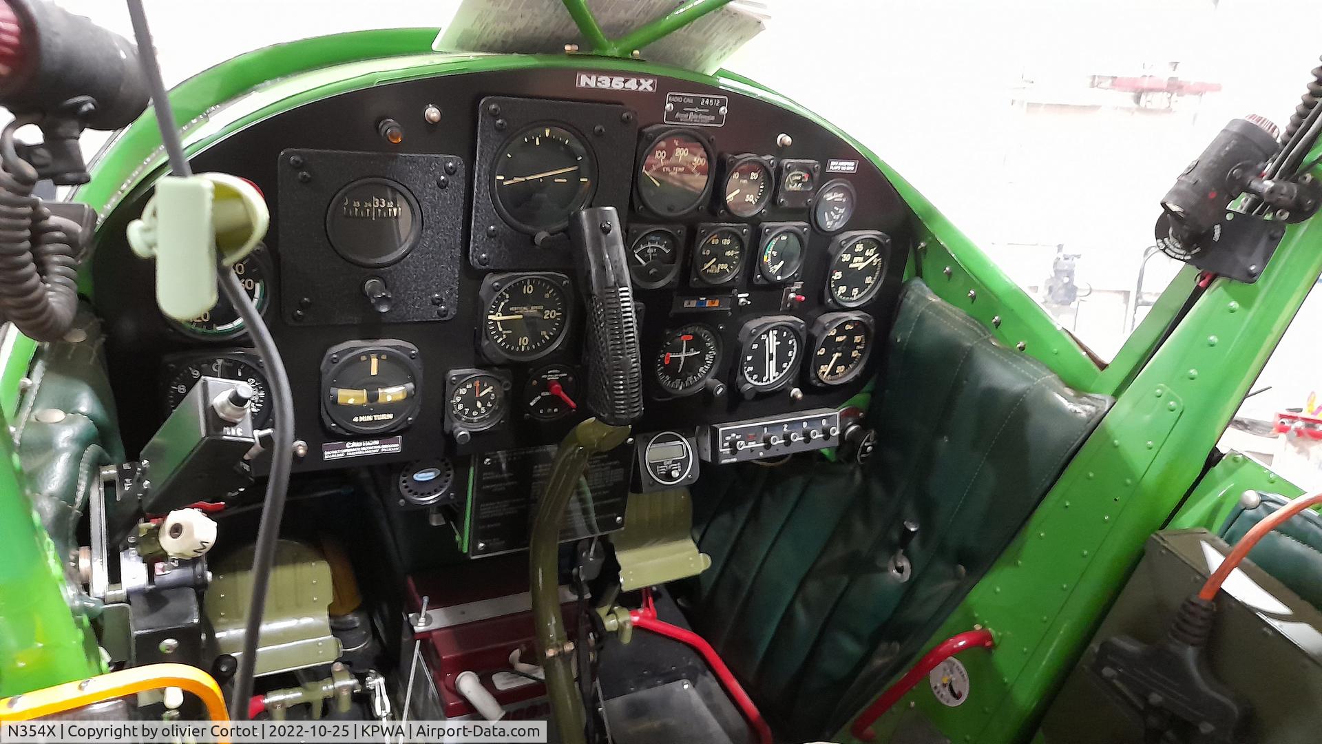 Aircraft N354X, 1957 Cessna L-19E Bird Dog, c/n 24512, a view on the cockpit, at KPWA, photo by olivier Cortot