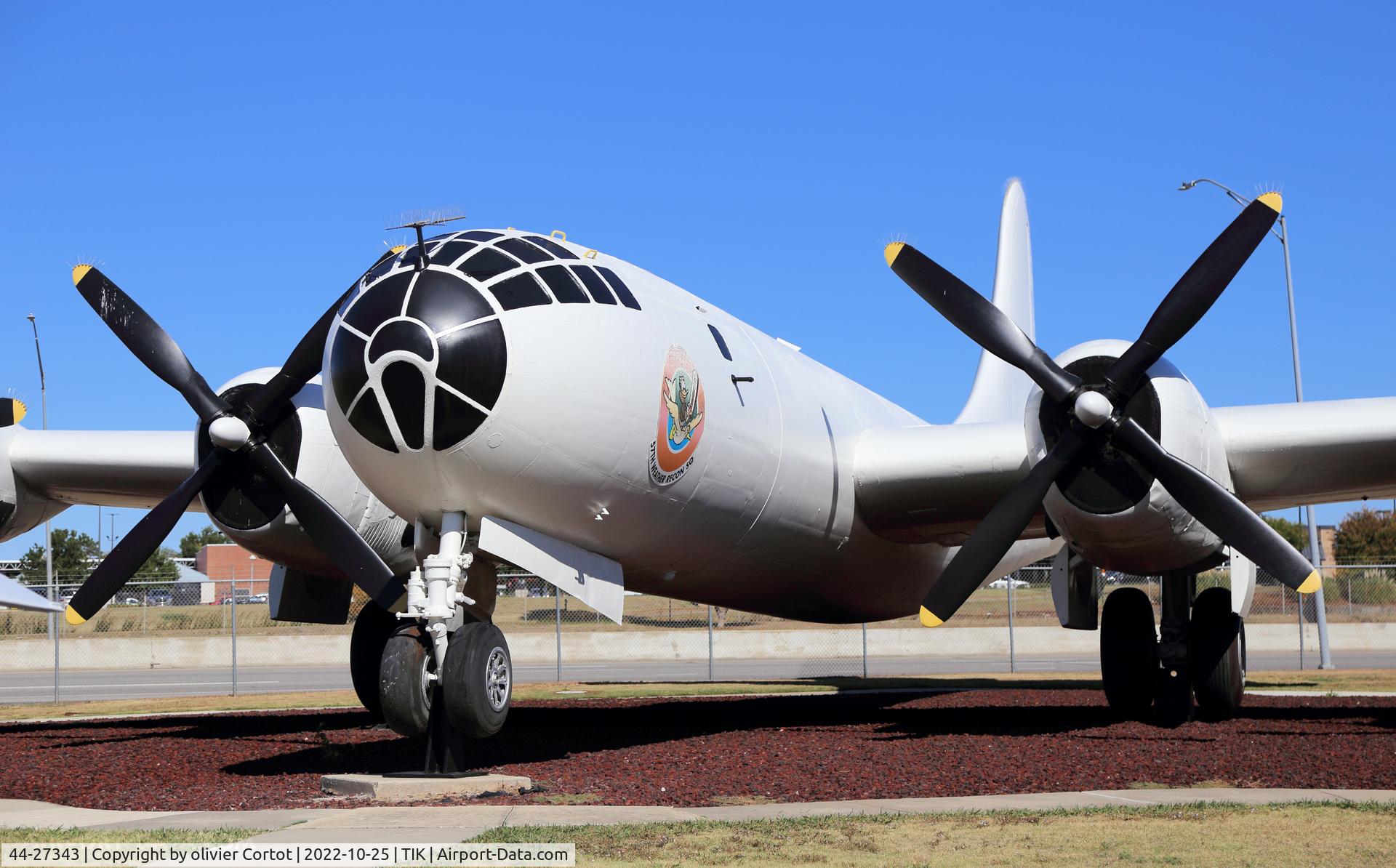 Aircraft 44-27343, 1944 Boeing B-29-40-MO Superfortress, c/n Not found 44-27343, 2022, at TIK, photo by olivier Cortot