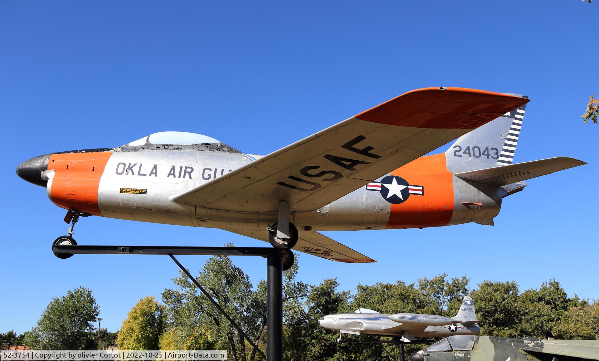 Aircraft 52-3754, 1952 North American F-86D Sabre, c/n 190-157, 2022, photo by olivier Cortot