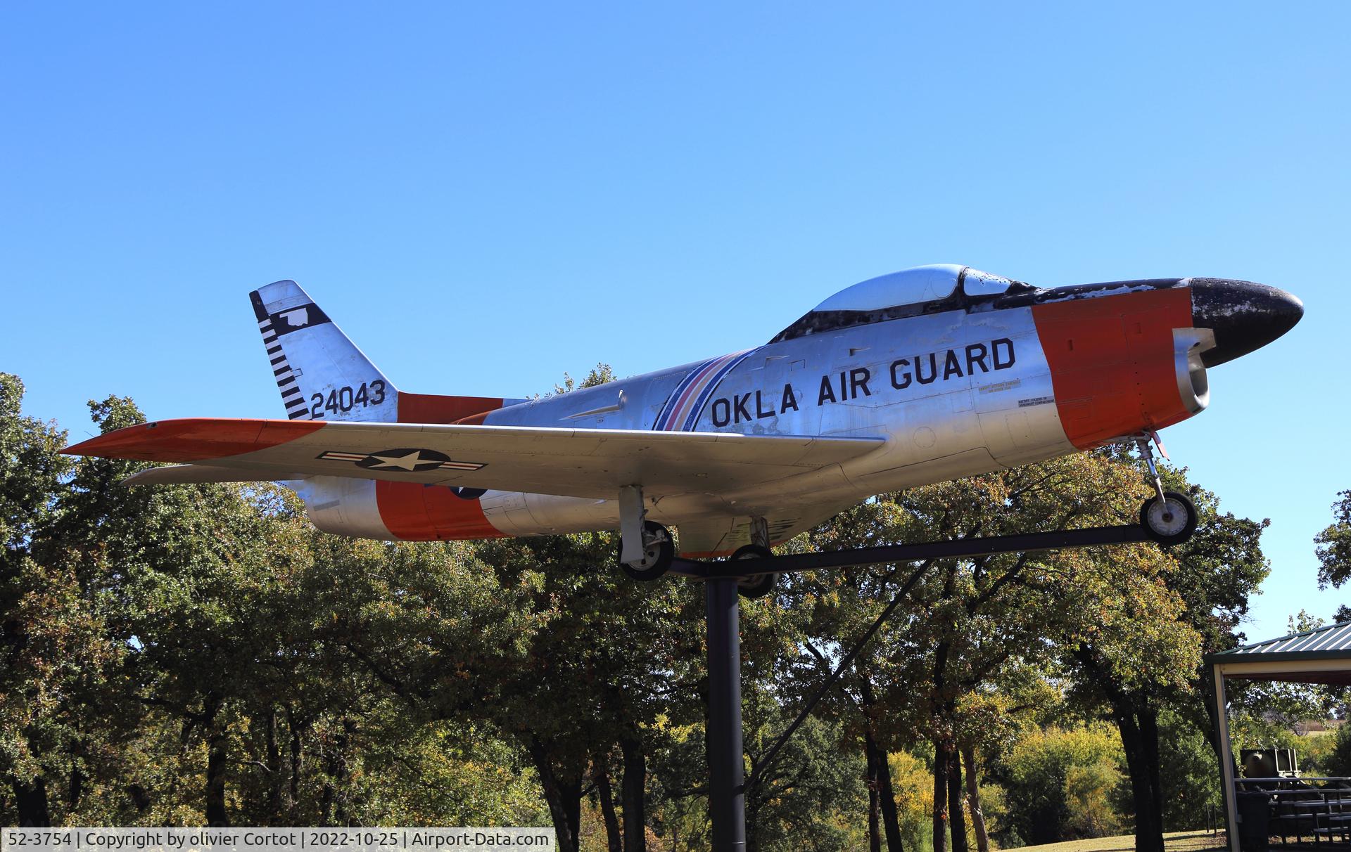 Aircraft 52-3754, 1952 North American F-86D Sabre, c/n 190-157, 45th inf division museum, photo by olivier Cortot