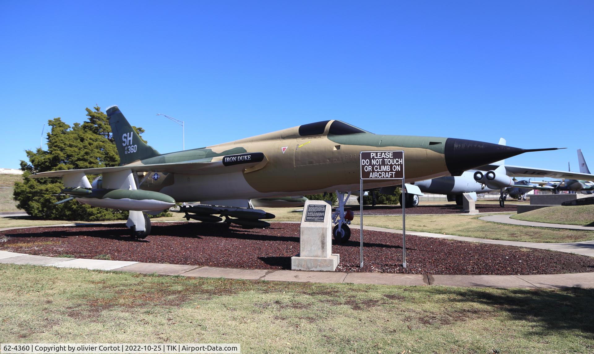 Aircraft 62-4360, 1962 Republic F-105D Thunderchief, c/n D559, 2022, at TIK, photo by olivier Cortot
