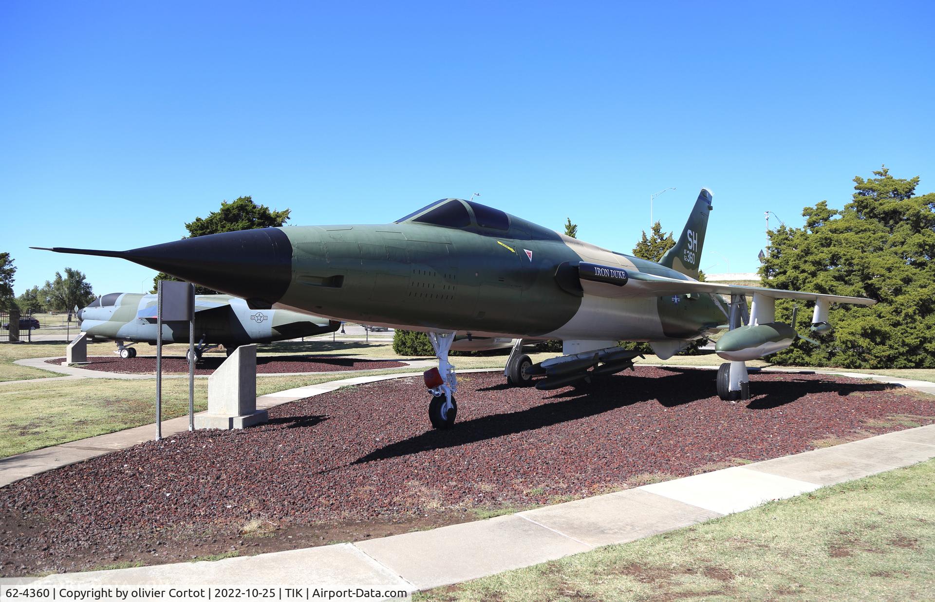 Aircraft 62-4360, 1962 Republic F-105D Thunderchief, c/n D559, tinker AFB, at TIK, photo by olivier Cortot