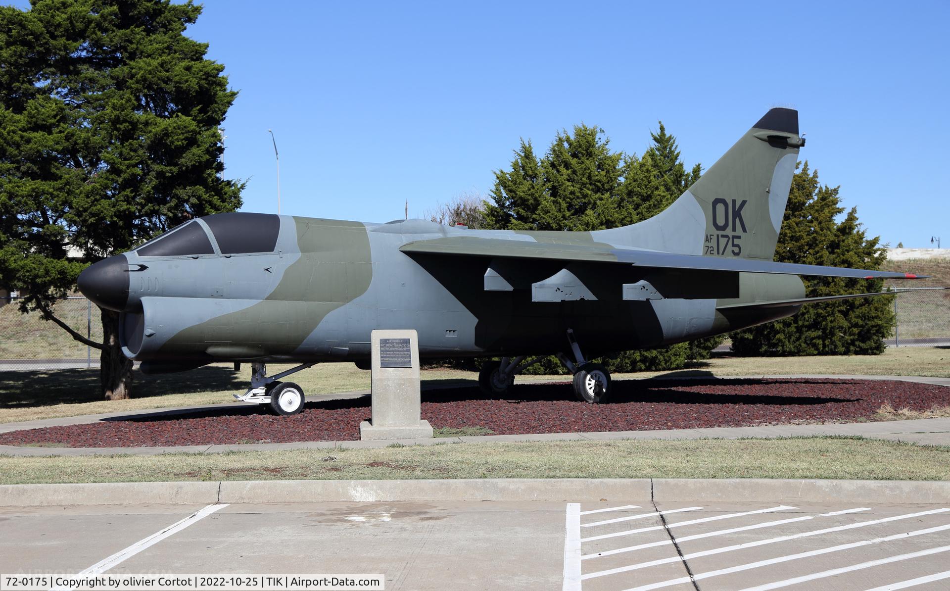 Aircraft 72-0175, 1972 LTV A-7D Corsair II, c/n D-297, 2022, at TIK, photo by olivier Cortot