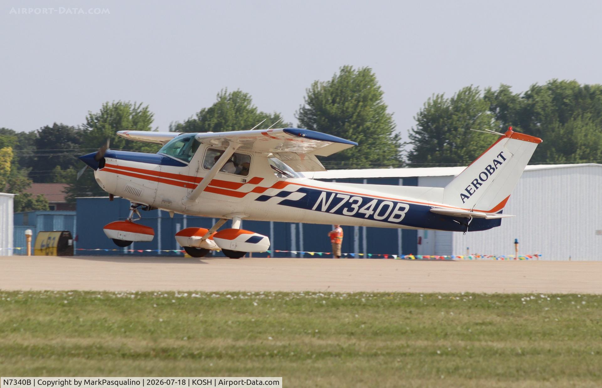 Aircraft N7340B, 1977 Cessna A152 Aerobat, c/n A1520752, Cessna A152, at KOSH, photo by MarkPasqualino