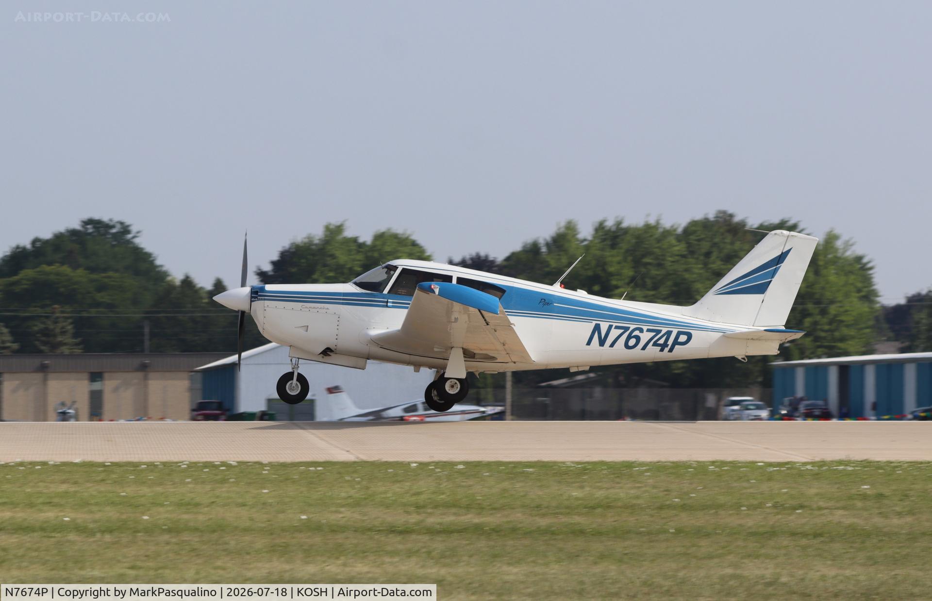 Aircraft N7674P, 1961 Piper PA-24, c/n 24-2887, Piper PA-24, at KOSH, photo by MarkPasqualino