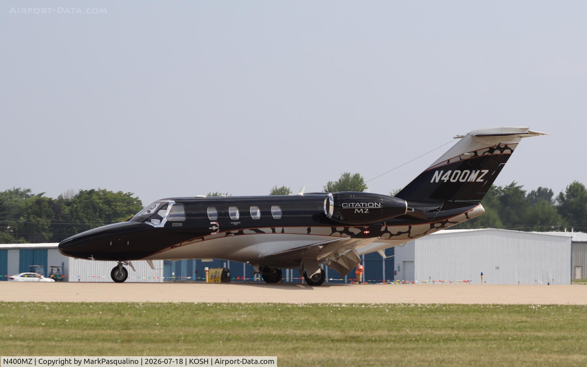 Aircraft N400MZ, 2025 Cessna 525 Citation M2 Gen2, c/n 525-1400, Cessna 525 Citation M2 Gen2, at KOSH, photo by MarkPasqualino