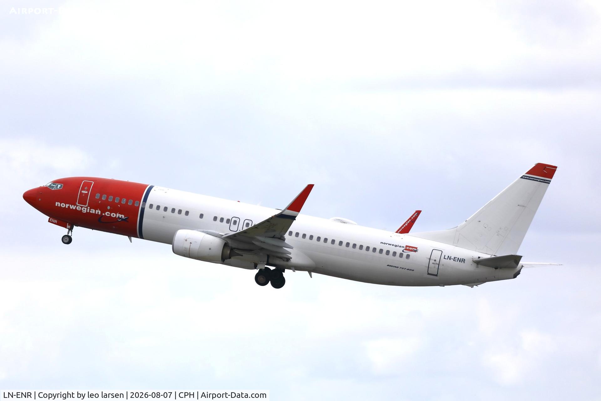 Aircraft LN-ENR, 2018 Boeing 737-8JP, c/n 42093 l/n 6746, Copenhagen 7.8.2026, at CPH, photo by leo larsen