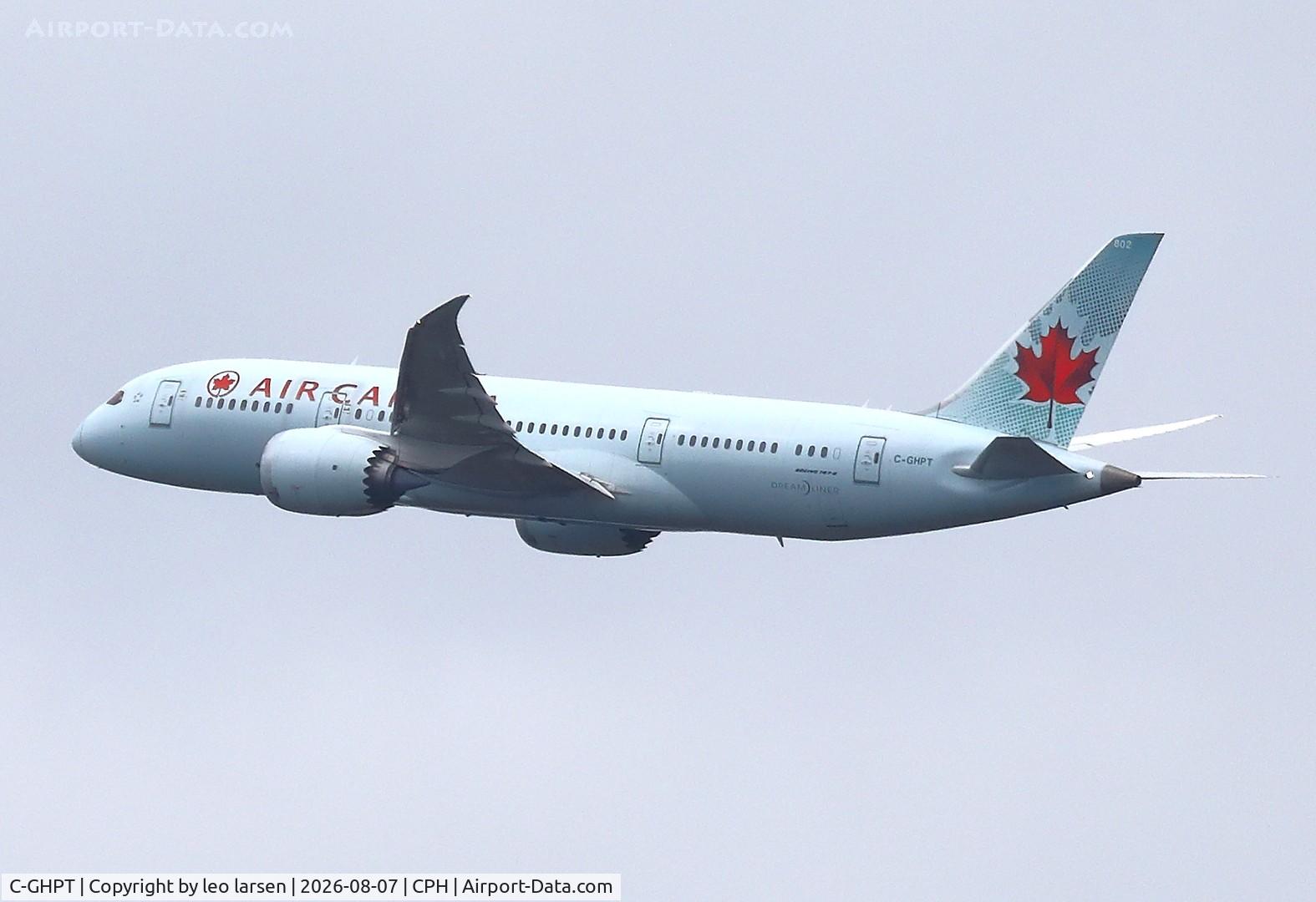 Aircraft C-GHPT, 2014 Boeing 787-8 Dreamliner, c/n 35258 l/n 170, Copenhagen 7.8.2026, at CPH, photo by leo larsen