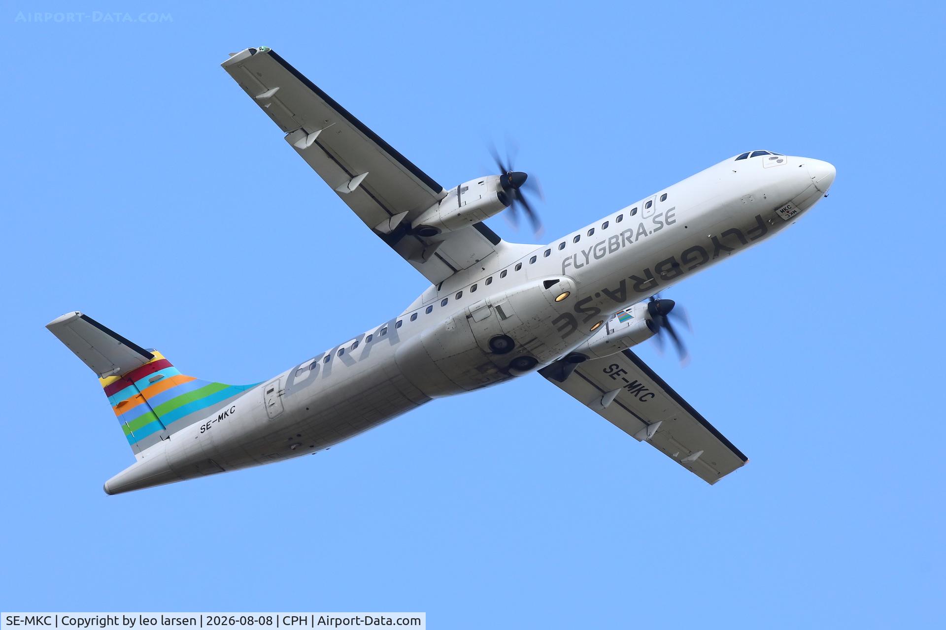 Aircraft SE-MKC, 2016 ATR 72-600 (72-212A), c/n 1313, Copenhagen 8.8.2026, at CPH, photo by leo larsen