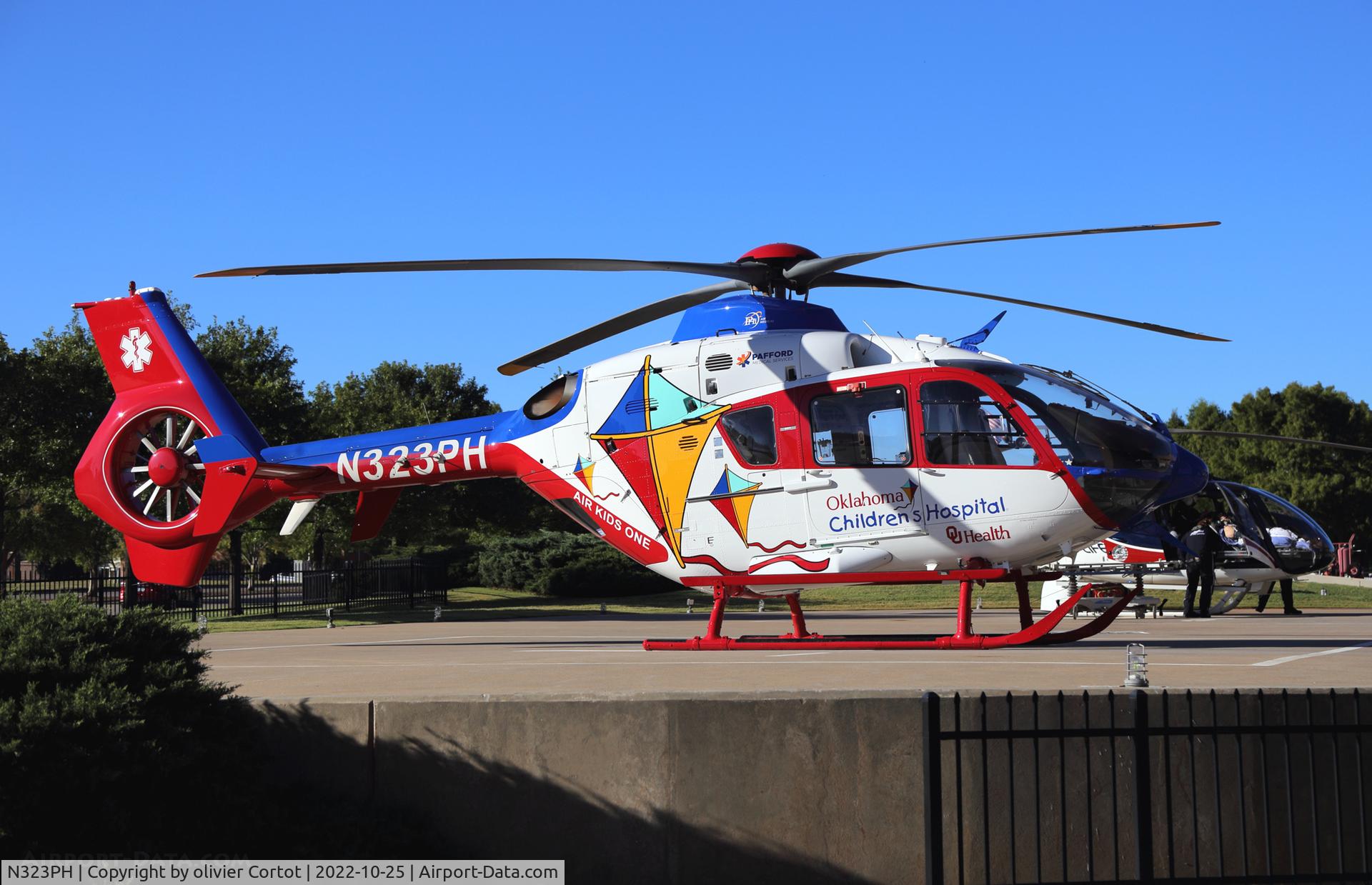 Aircraft N323PH, 2005 Eurocopter EC-135P-2, c/n 0434, OKC hospital, photo by olivier Cortot