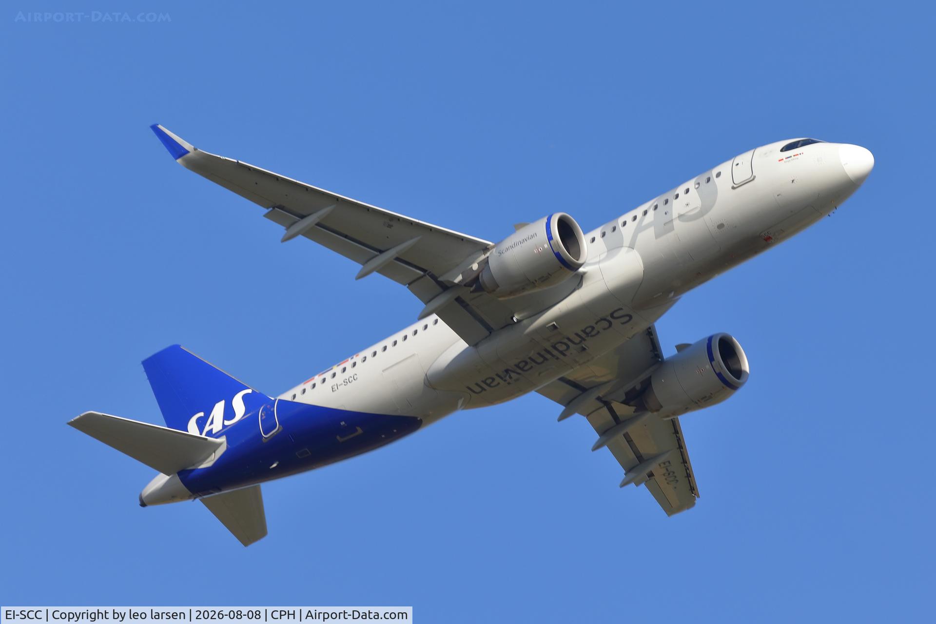 Aircraft EI-SCC, 2023 Airbus A320-251N, c/n 11796, Copenhagen 8.8.2026, at CPH, photo by leo larsen
