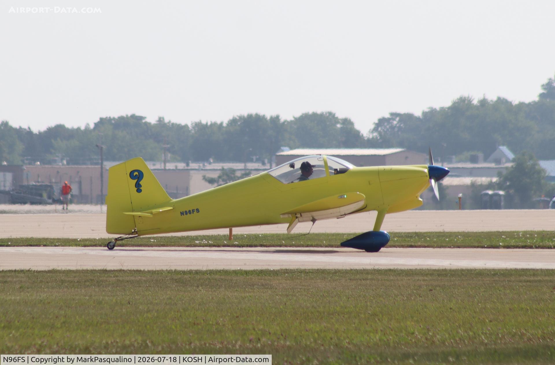 Aircraft N96FS, 2008 Vans RV-6, c/n 21585, Vans RV-6, at KOSH, photo by MarkPasqualino