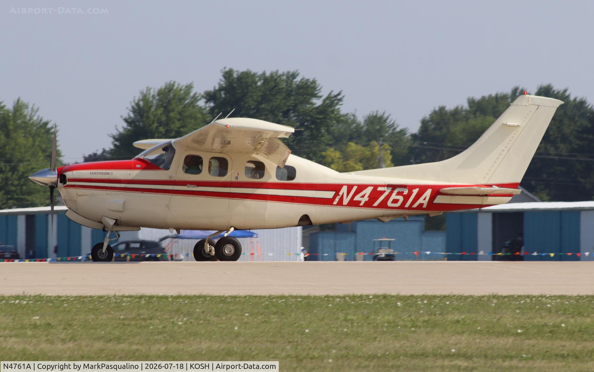 Aircraft N4761A, 1983 Cessna P210N Pressurised Centurion, c/n P21000821, Cessna P210N, at KOSH, photo by MarkPasqualino