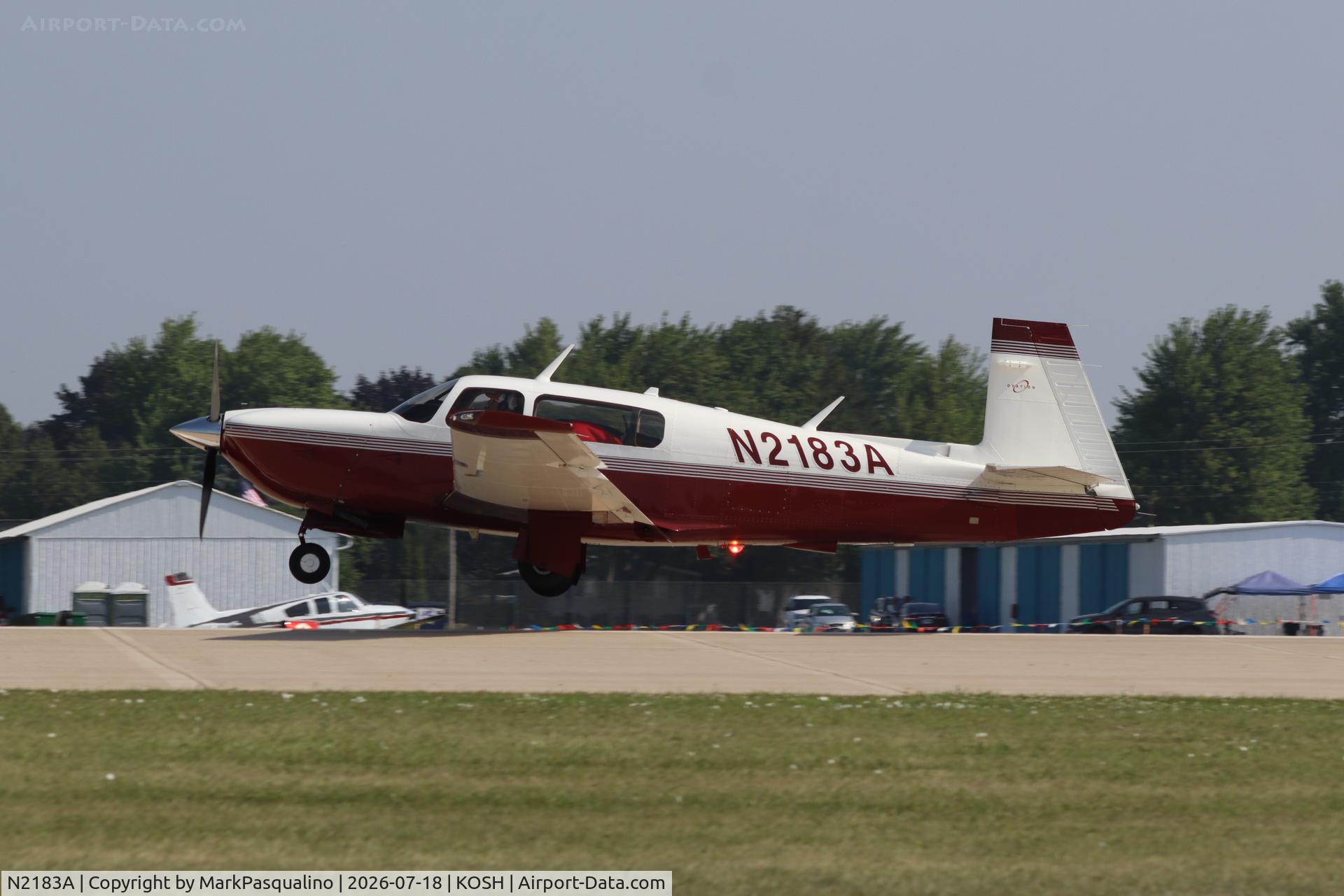 Aircraft N2183A, 1999 Mooney M20R Ovation, c/n 29-0198, Mooney M20R, at KOSH, photo by MarkPasqualino