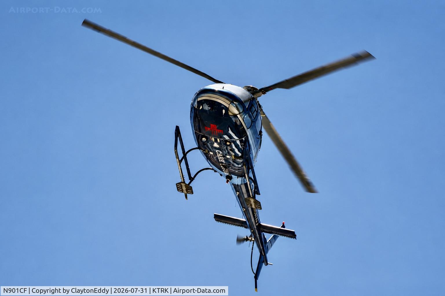Aircraft N901CF, 2006 Eurocopter AS-350B-3 Ecureuil Ecureuil, c/n 4160, Truckee Tahoe airport in California 2026., at KTRK, photo by ClaytonEddy