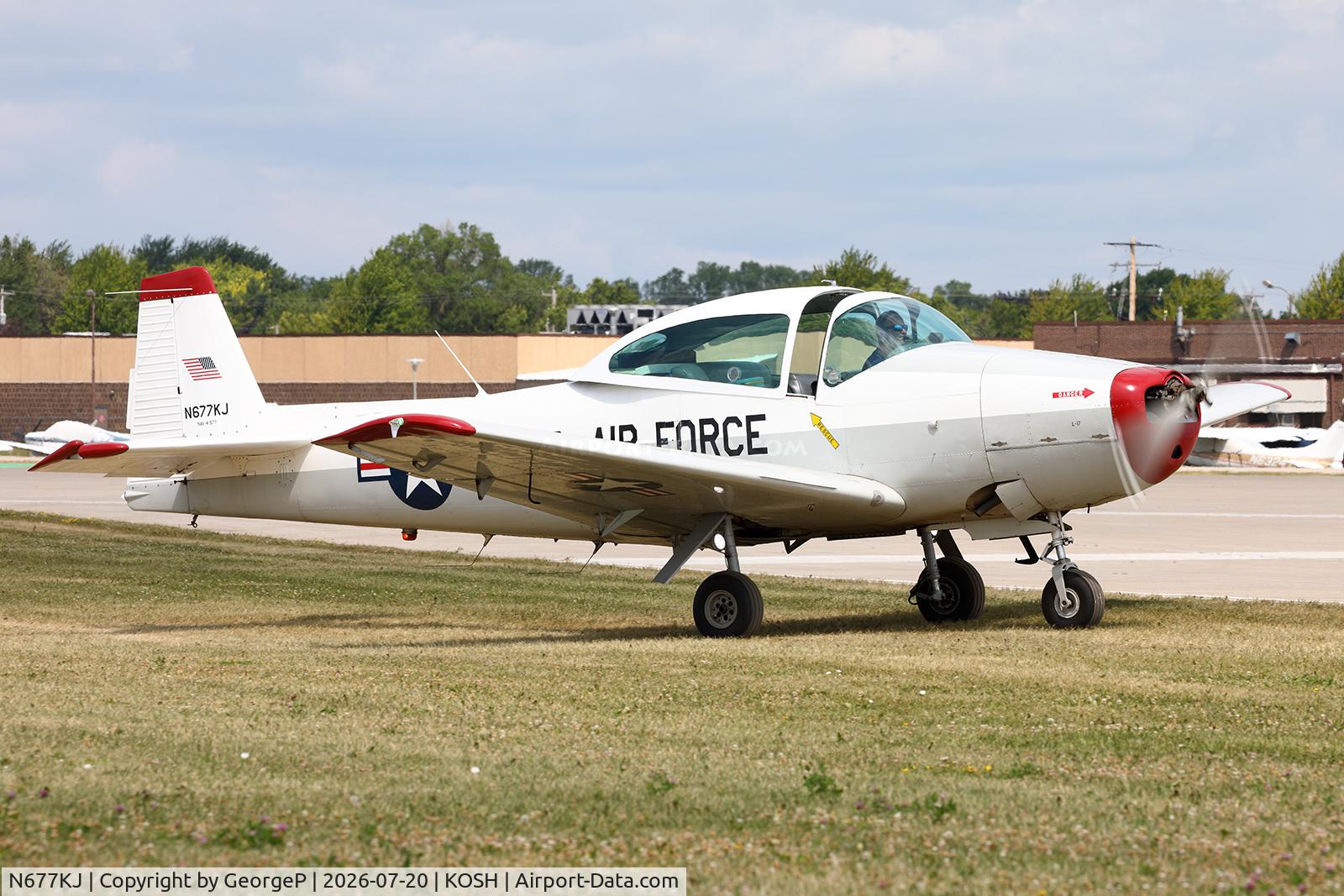 Aircraft N677KJ, 1947 North American Navion, c/n NAV-4-577, Airventure 2026., at KOSH, photo by GeorgeP
