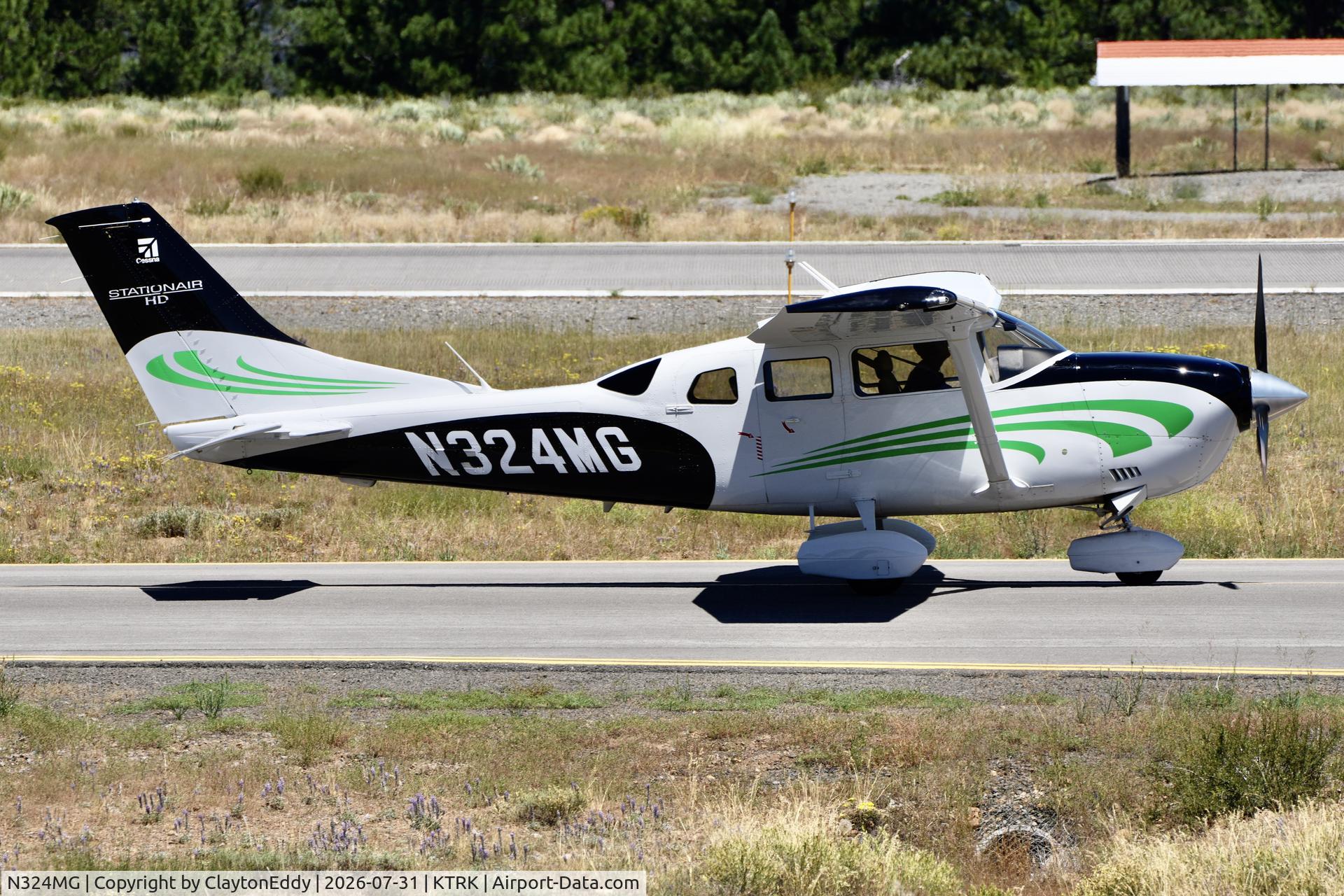 Aircraft N324MG, 2023 Textron Aviation Inc T206H, c/n T20609723, Truckee Tahoe airport in California 2026., at KTRK, photo by ClaytonEddy