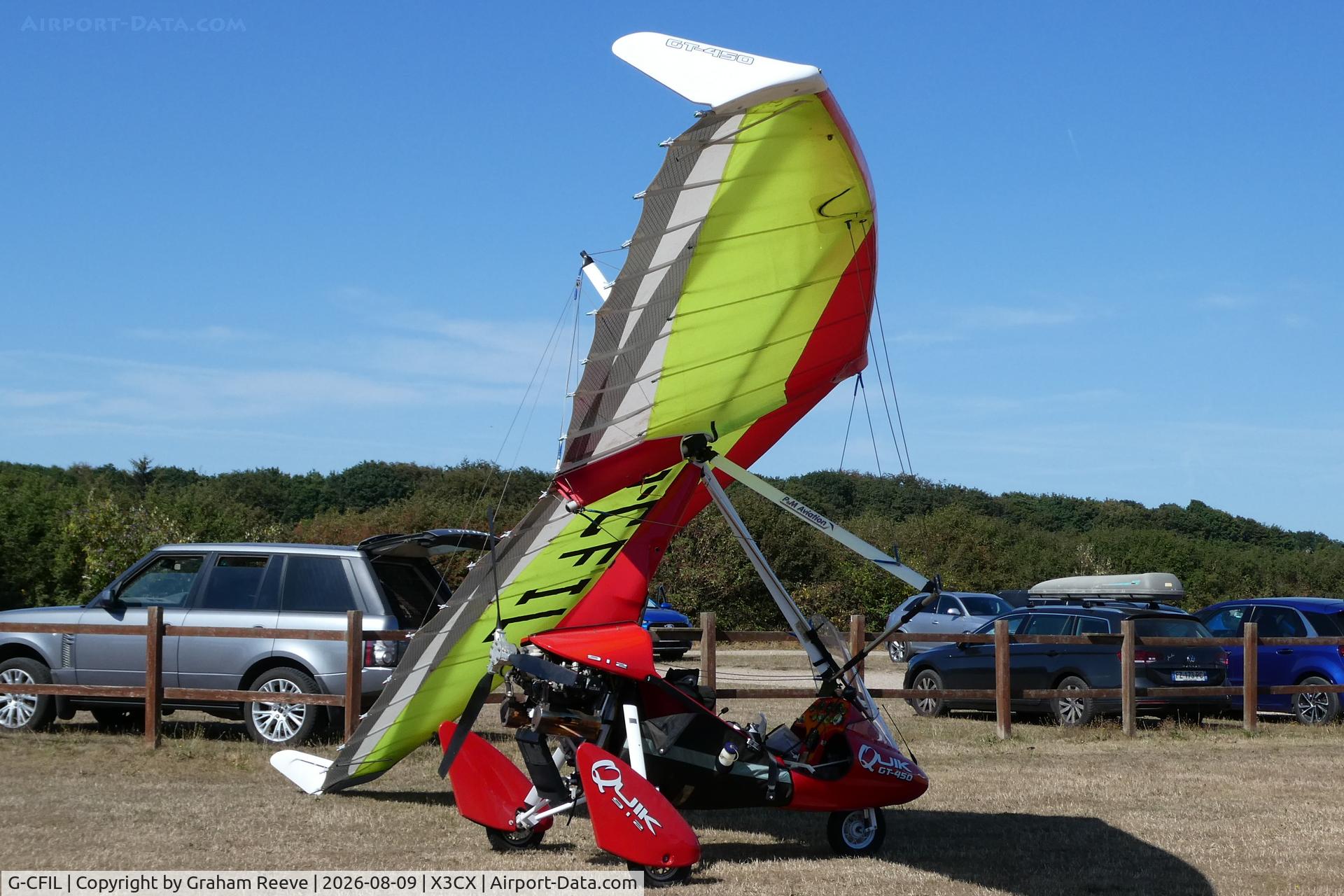 Aircraft G-CFIL, 2008 P&M Aviation Quik GT450, c/n 8394, Parked at Northrepps., at X3CX, photo by Graham Reeve
