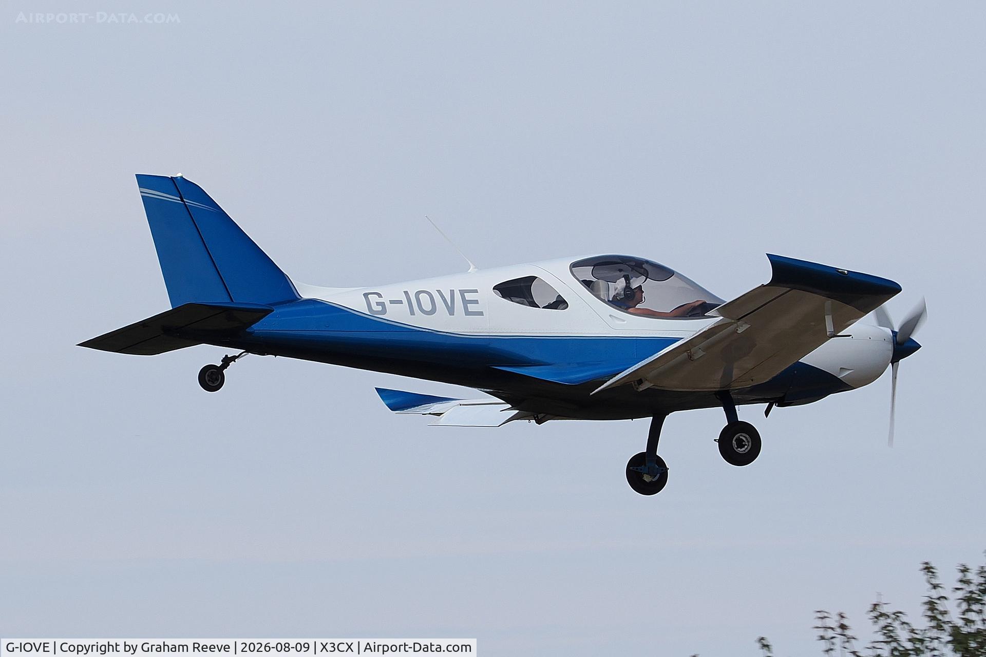 Aircraft G-IOVE, 2019 BRM Aero Bristell NG5 Speed Wing, c/n LAA 385-15556, Landing at Northrepps., at X3CX, photo by Graham Reeve