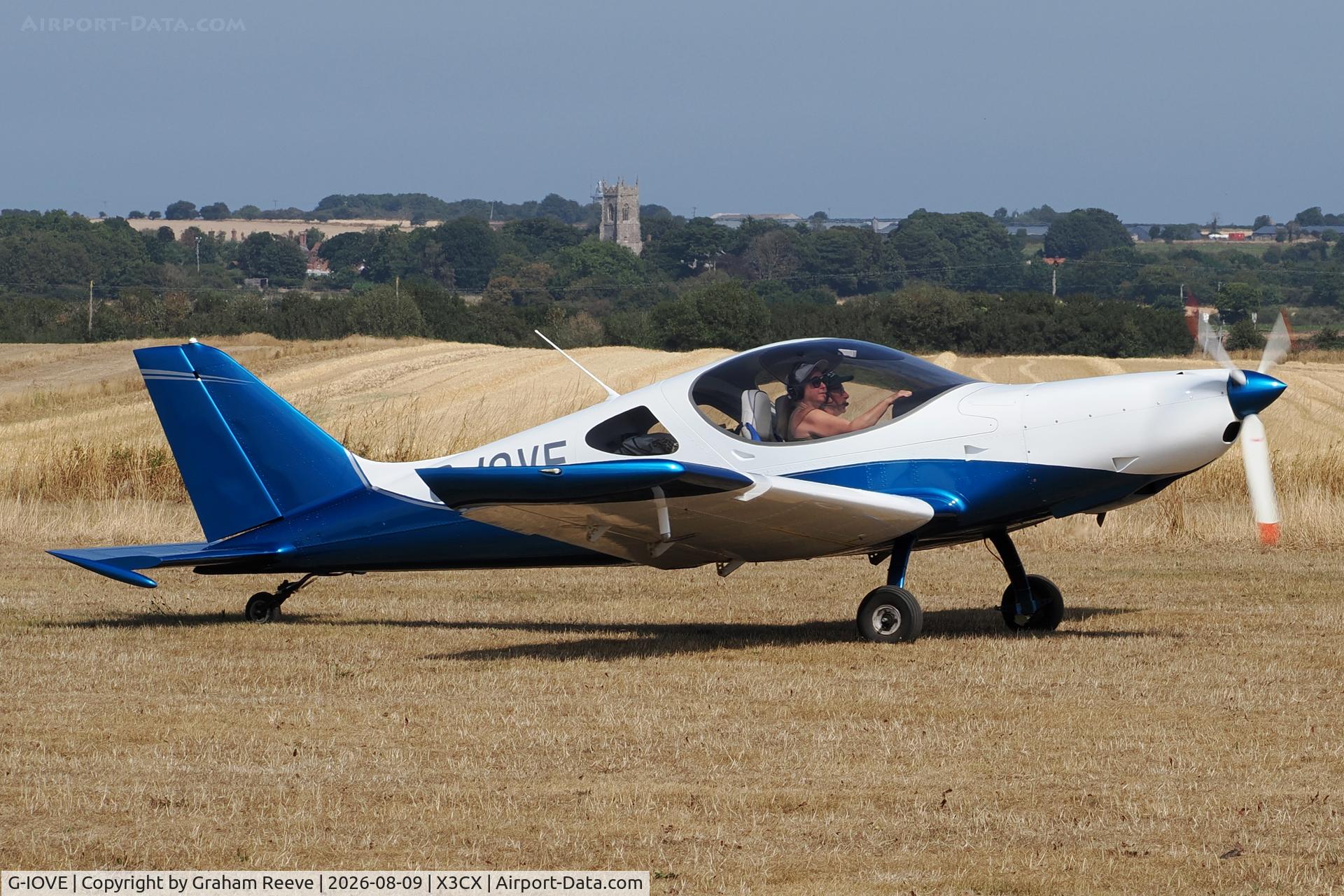 Aircraft G-IOVE, 2019 BRM Aero Bristell NG5 Speed Wing, c/n LAA 385-15556, Just landed at Northrepps., at X3CX, photo by Graham Reeve