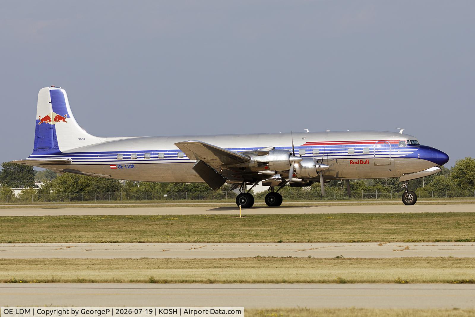 Aircraft OE-LDM, 1958 Douglas DC-6B, c/n 45563 l/n 1034, Airventure 2026., at KOSH, photo by GeorgeP