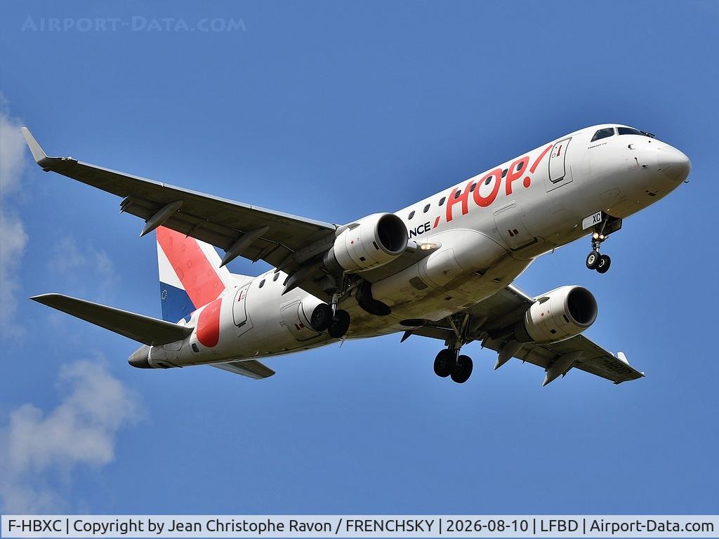 Aircraft F-HBXC, 2008 Embraer 170ST (ERJ-170-100ST), c/n 17000263, Lyon (LYS) Bordeaux (BOD) AF6134, at LFBD, photo by Jean Christophe Ravon / FRENCHSKY