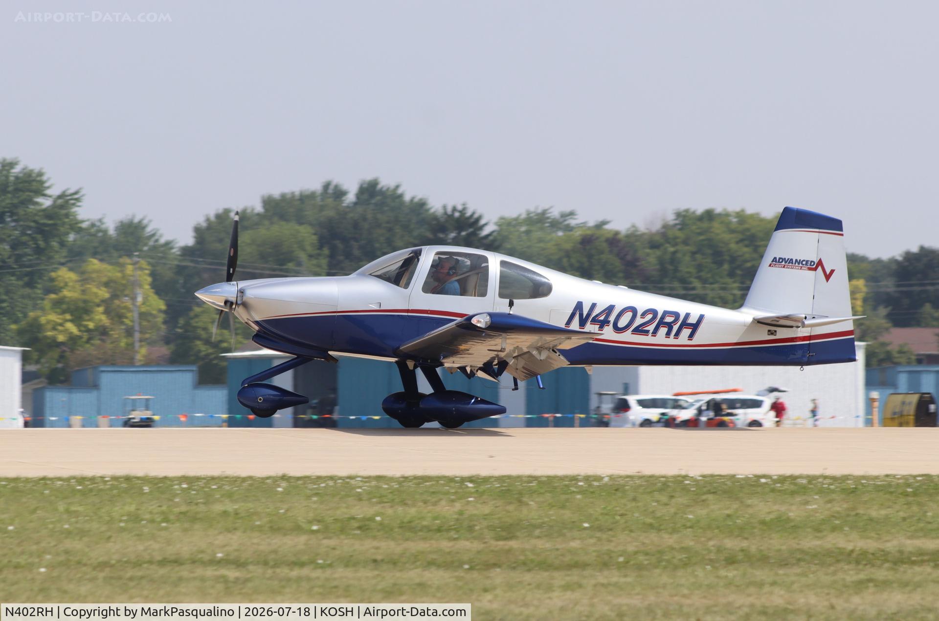 Aircraft N402RH, 2008 Vans RV-10, c/n 40204, Vans RV-10, at KOSH, photo by MarkPasqualino