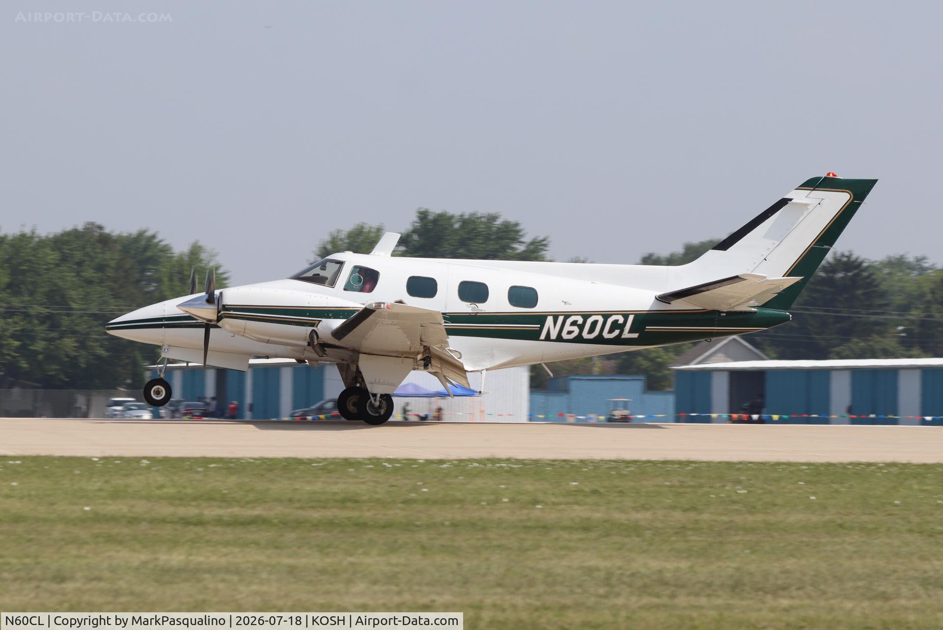 Aircraft N60CL, 1972 Beech A60, c/n P-201, Beech A60, at KOSH, photo by MarkPasqualino