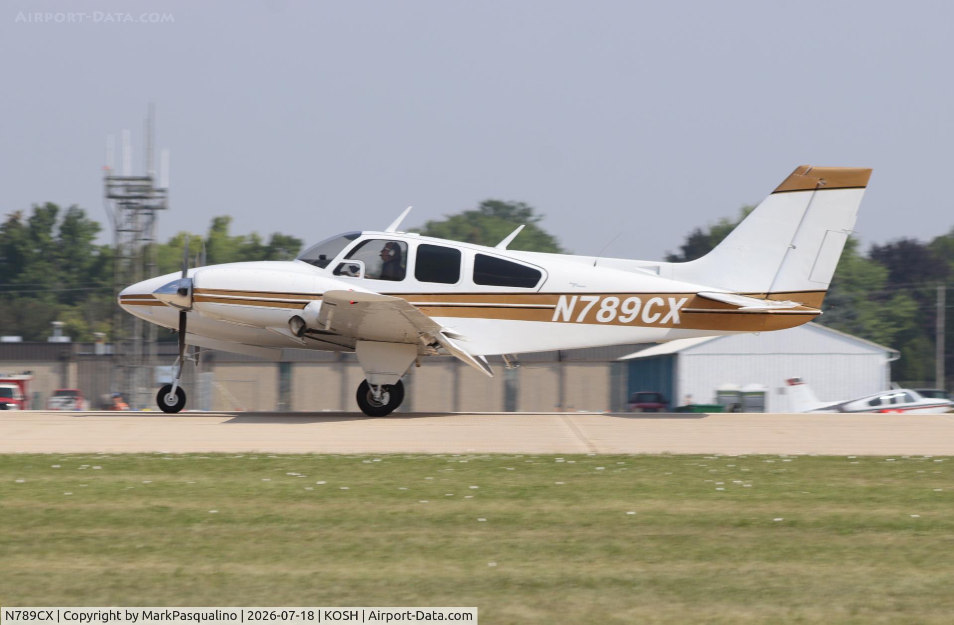Aircraft N789CX, 1967 Beech 56TC, c/n TG-46, Beech A56TC, at KOSH, photo by MarkPasqualino