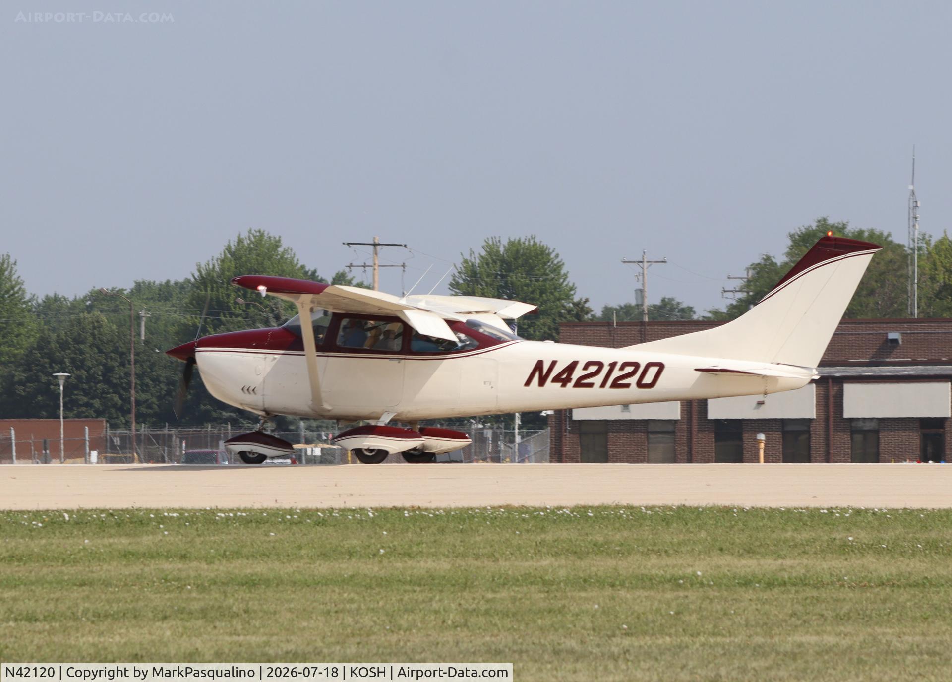 Aircraft N42120, 1968 Cessna 182L Skylane, c/n 18258861, Cessna 182L, at KOSH, photo by MarkPasqualino