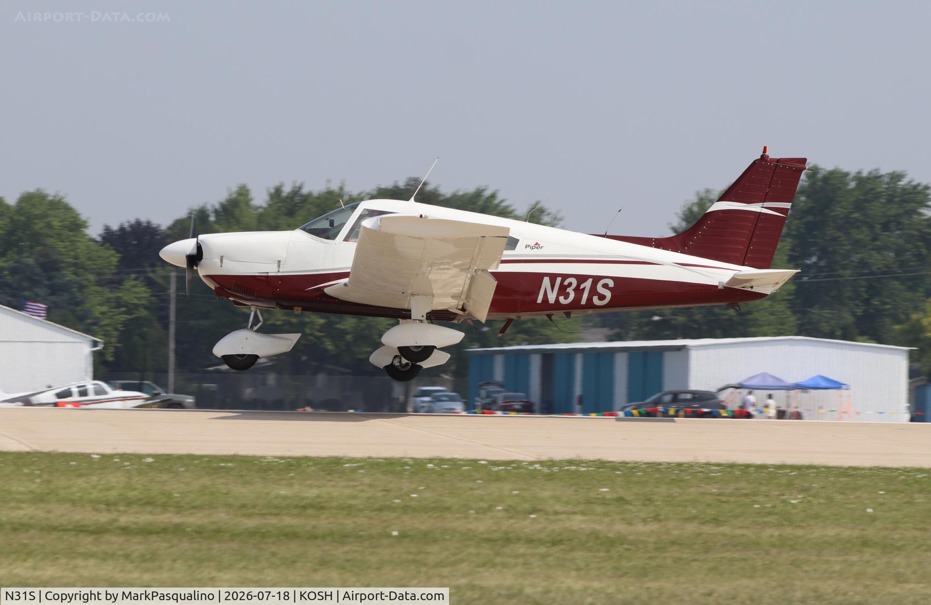 Aircraft N31S, 1971 Piper PA-28-180, c/n 28-7205080, Piper PA-28-180, at KOSH, photo by MarkPasqualino