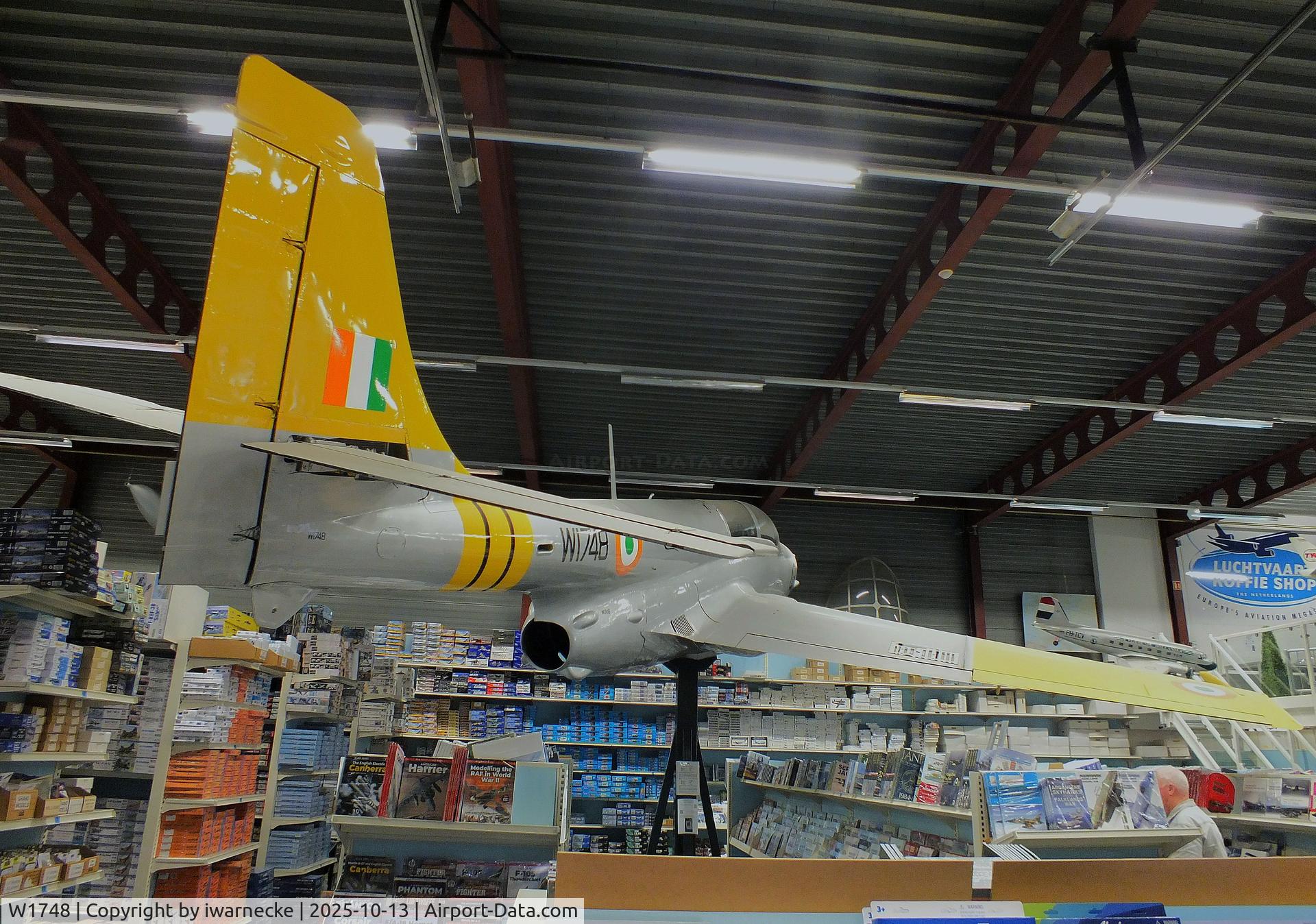 Aircraft W1748, PZL-Mielec TS-11 Iskra, c/n 3H-1423, PZL-Mielec TS-11 Iskra preserved at the Luchtvaart Hobby Shop, Aalsmeerderbrug, photo by iwarnecke