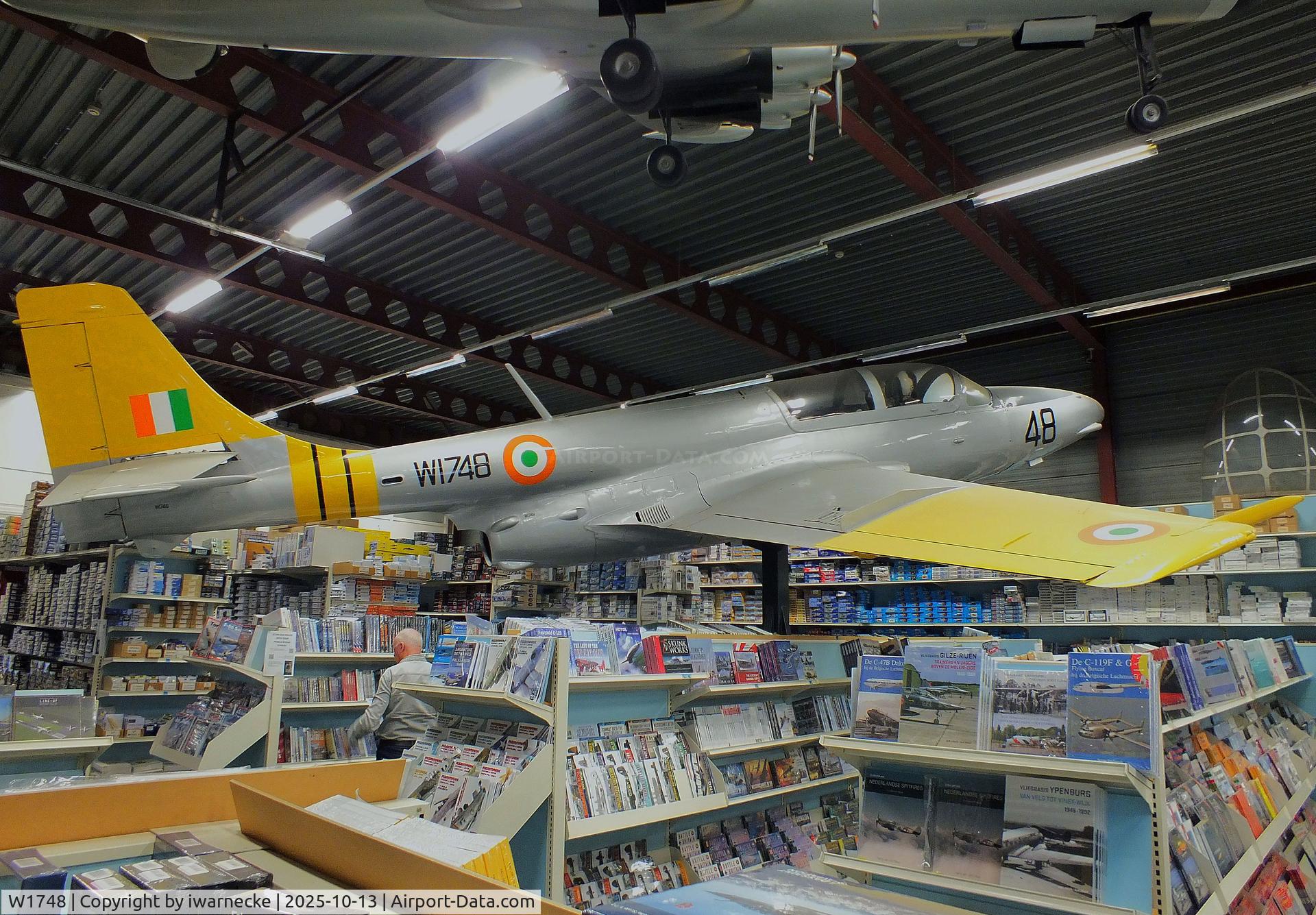 Aircraft W1748, PZL-Mielec TS-11 Iskra, c/n 3H-1423, PZL-Mielec TS-11 Iskra preserved at the Luchtvaart Hobby Shop, Aalsmeerderbrug, photo by iwarnecke