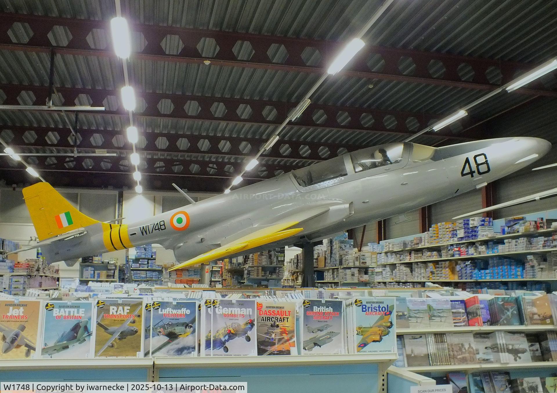 Aircraft W1748, PZL-Mielec TS-11 Iskra, c/n 3H-1423, PZL-Mielec TS-11 Iskra preserved at the Luchtvaart Hobby Shop, Aalsmeerderbrug, photo by iwarnecke