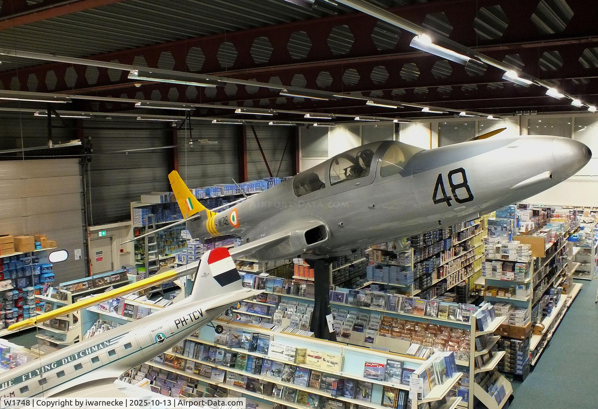 Aircraft W1748, PZL-Mielec TS-11 Iskra, c/n 3H-1423, PZL-Mielec TS-11 Iskra preserved at the Luchtvaart Hobby Shop, Aalsmeerderbrug, photo by iwarnecke