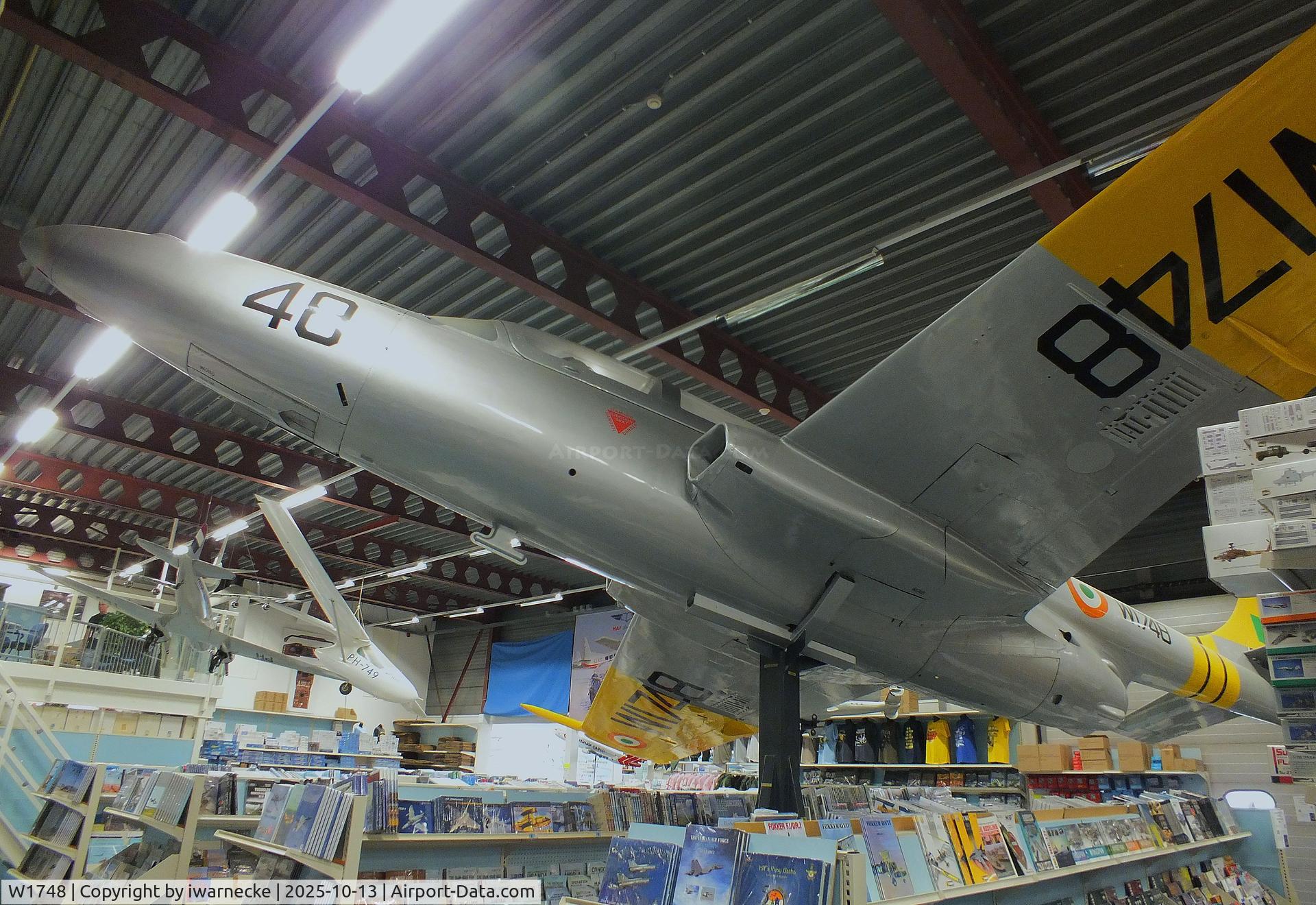 Aircraft W1748, PZL-Mielec TS-11 Iskra, c/n 3H-1423, PZL-Mielec TS-11 Iskra preserved at the Luchtvaart Hobby Shop, Aalsmeerderbrug, photo by iwarnecke