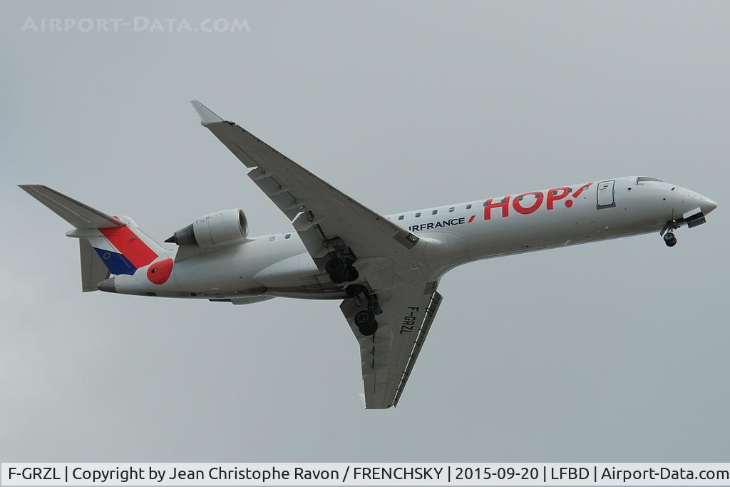 Aircraft F-GRZL, 2006 Bombardier CRJ-700 (CL-600-2C10) Regional Jet, c/n 10245, Converted to CRJ-550 1/13/26. FRF 2/28/26, at LFBD, photo by Jean Christophe Ravon / FRENCHSKY