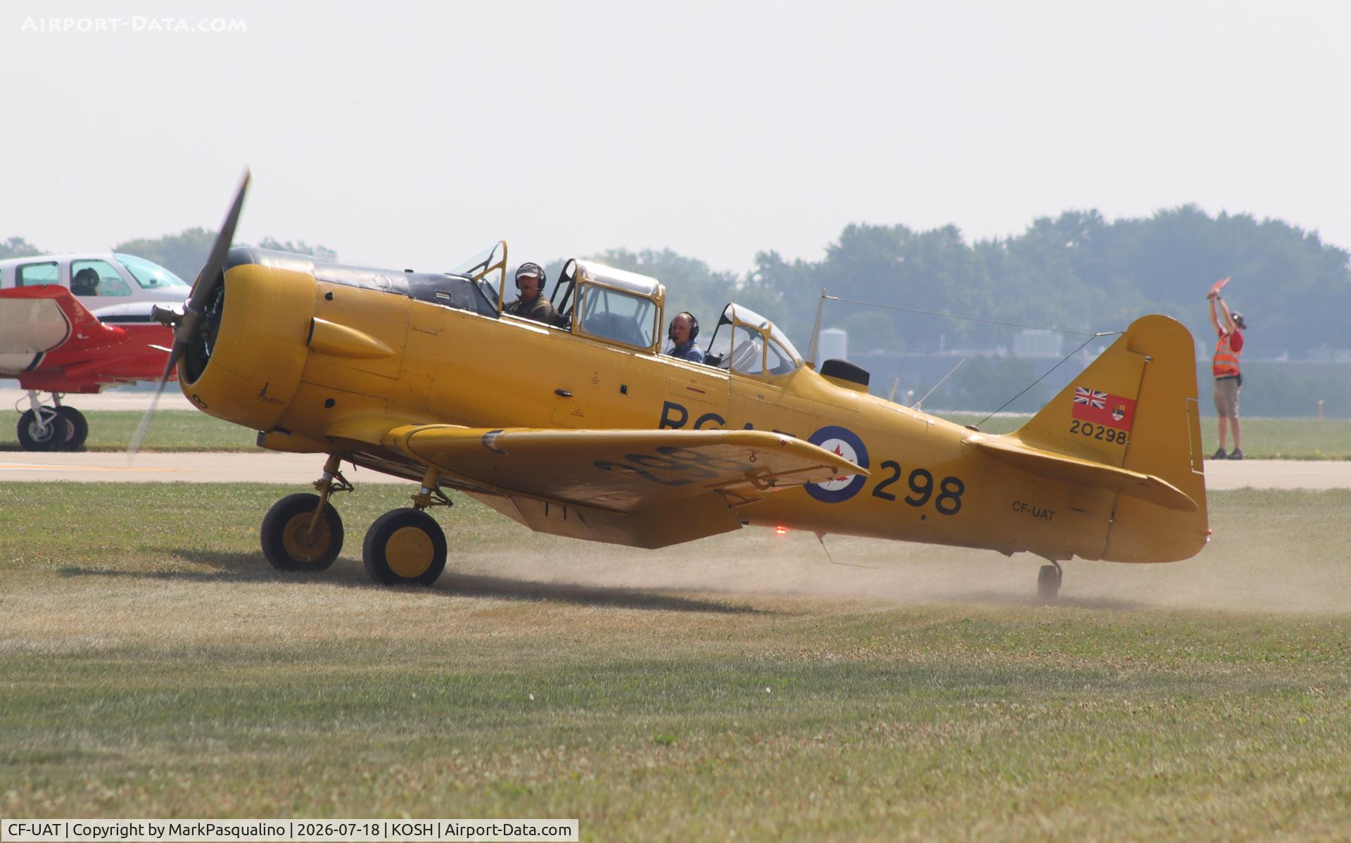 Aircraft CF-UAT, 1952 Canadian Car & Foundry T-6 Harvard Mk.4, c/n CCF4-89, Harvard Mk.4, at KOSH, photo by MarkPasqualino