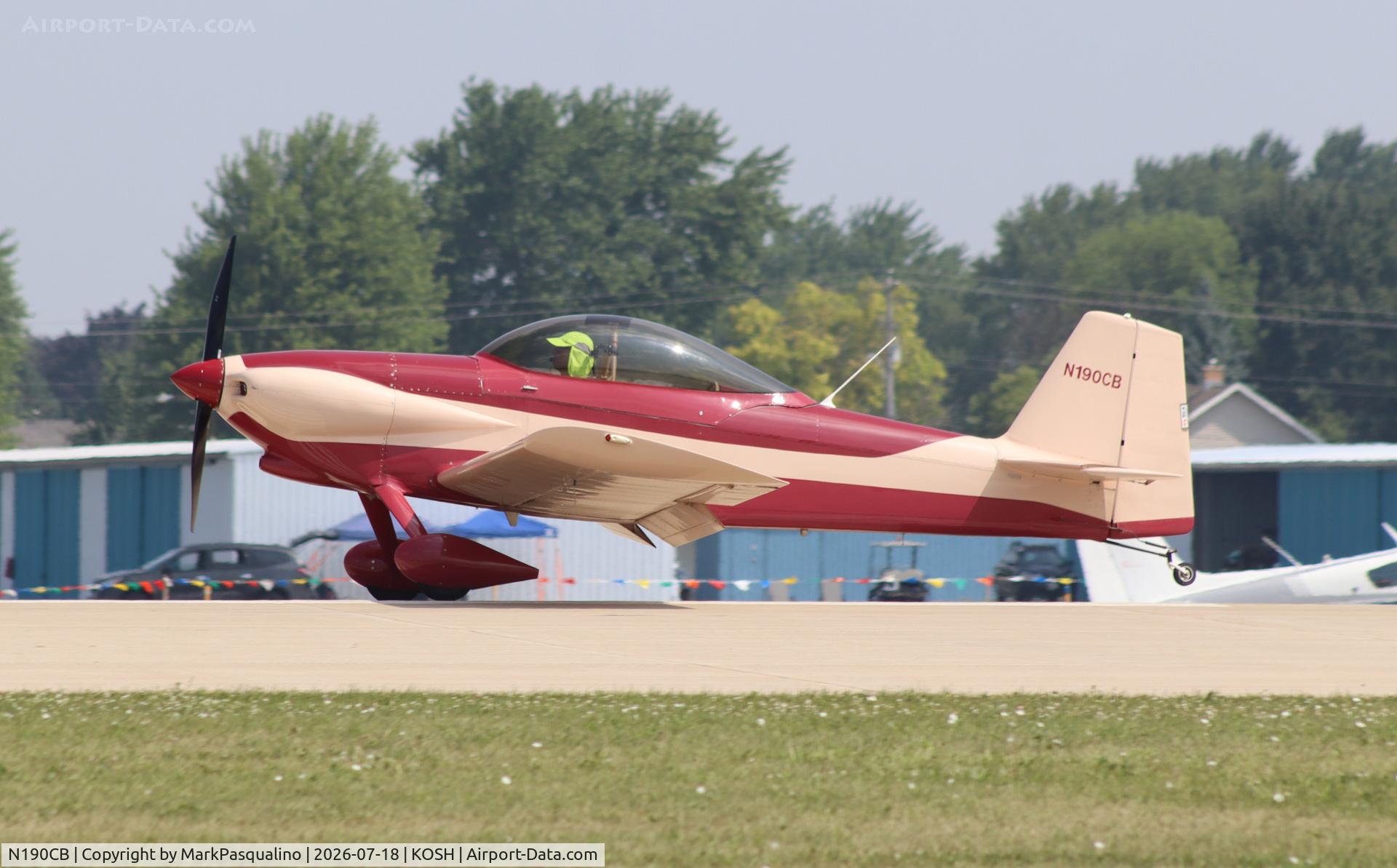 Aircraft N190CB, Vans RV-4, c/n 4470, Vans RV-4, at KOSH, photo by MarkPasqualino
