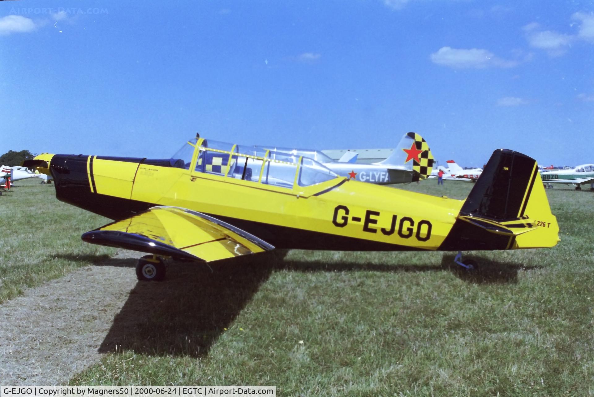 Aircraft G-EJGO, 1958 Zlin Z-226 Trener, c/n 199, PFA Rally. Operator: Aerotation Ltd, at EGTC, photo by Magners50