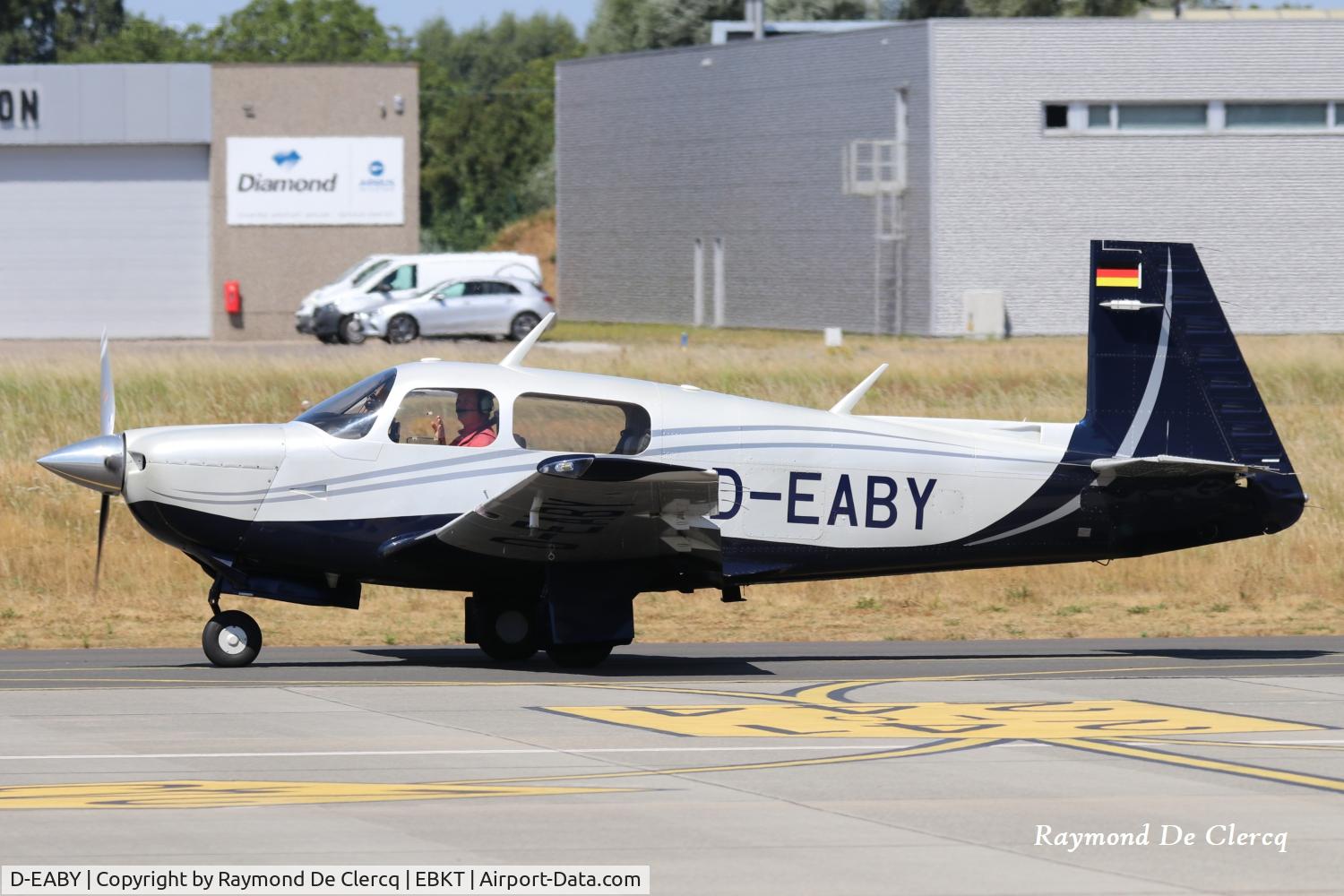 Aircraft D-EABY, Mooney M-20J 201, c/n 24-3178, At Kortrijk-Wevelgem on 08-08-2026., at EBKT, photo by Raymond De Clercq