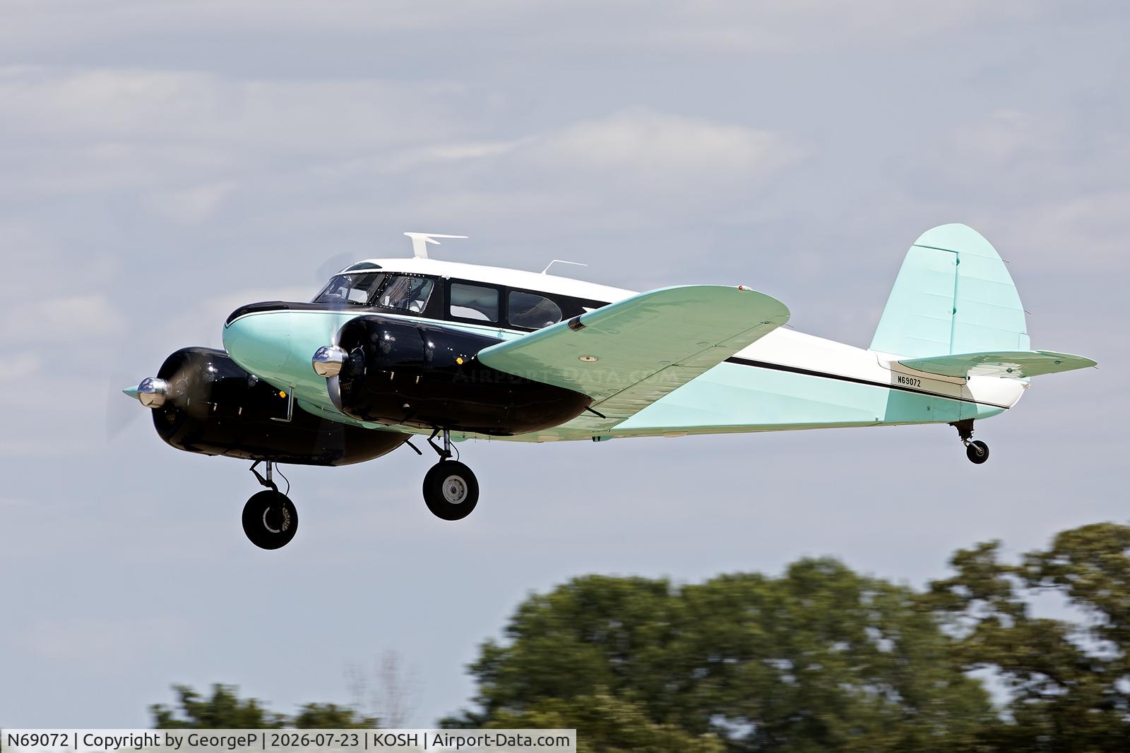 Aircraft N69072, 1945 Cessna T-50 Bobcat, c/n 3105, Airventure 2026., at KOSH, photo by GeorgeP