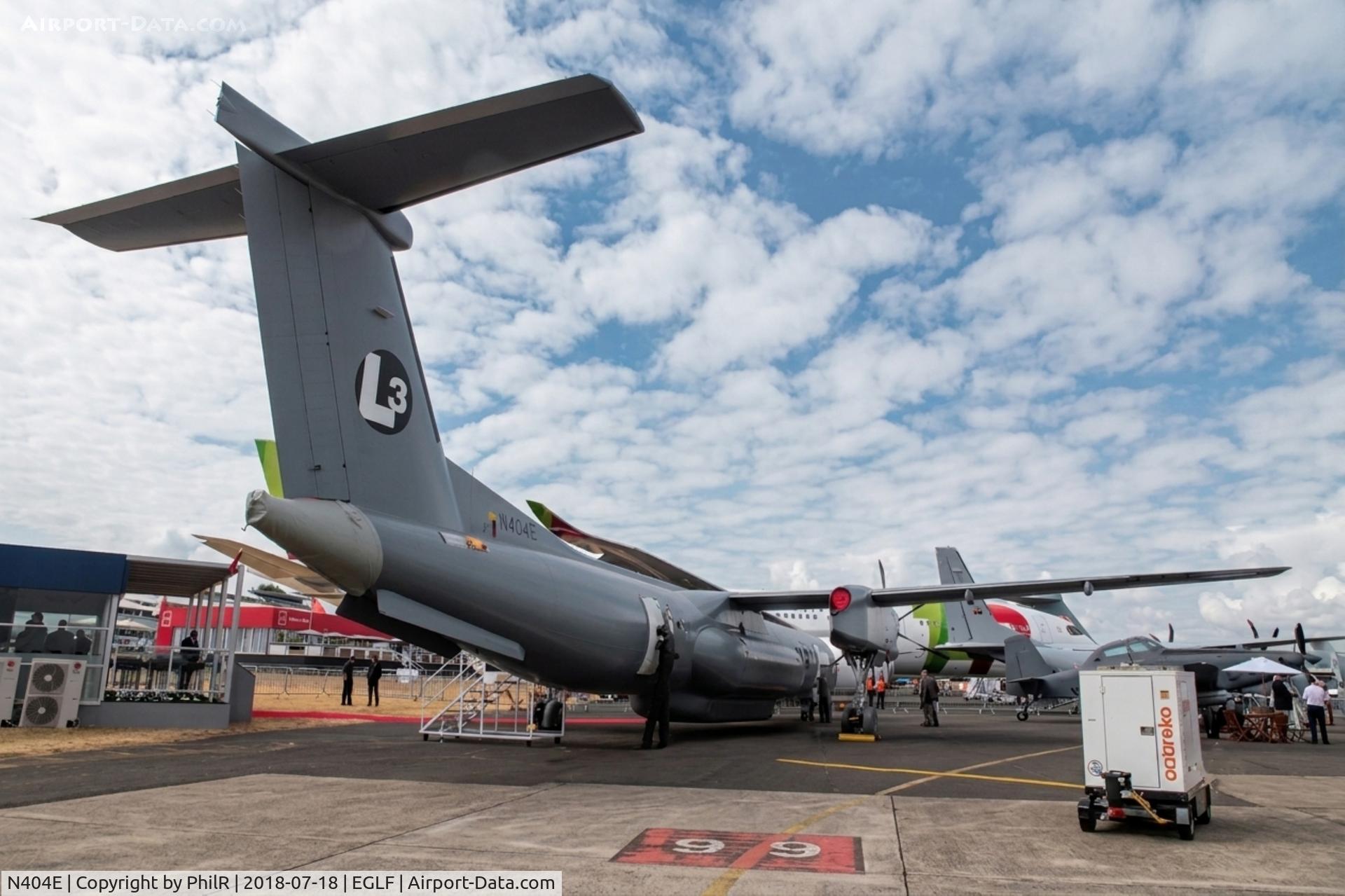 Aircraft N404E, 2002 De Havilland Canada DHC-8-402Q Dash 8, c/n 4067, N404E 2002 DHC-8-402 MPA FIA, at EGLF, photo by PhilR